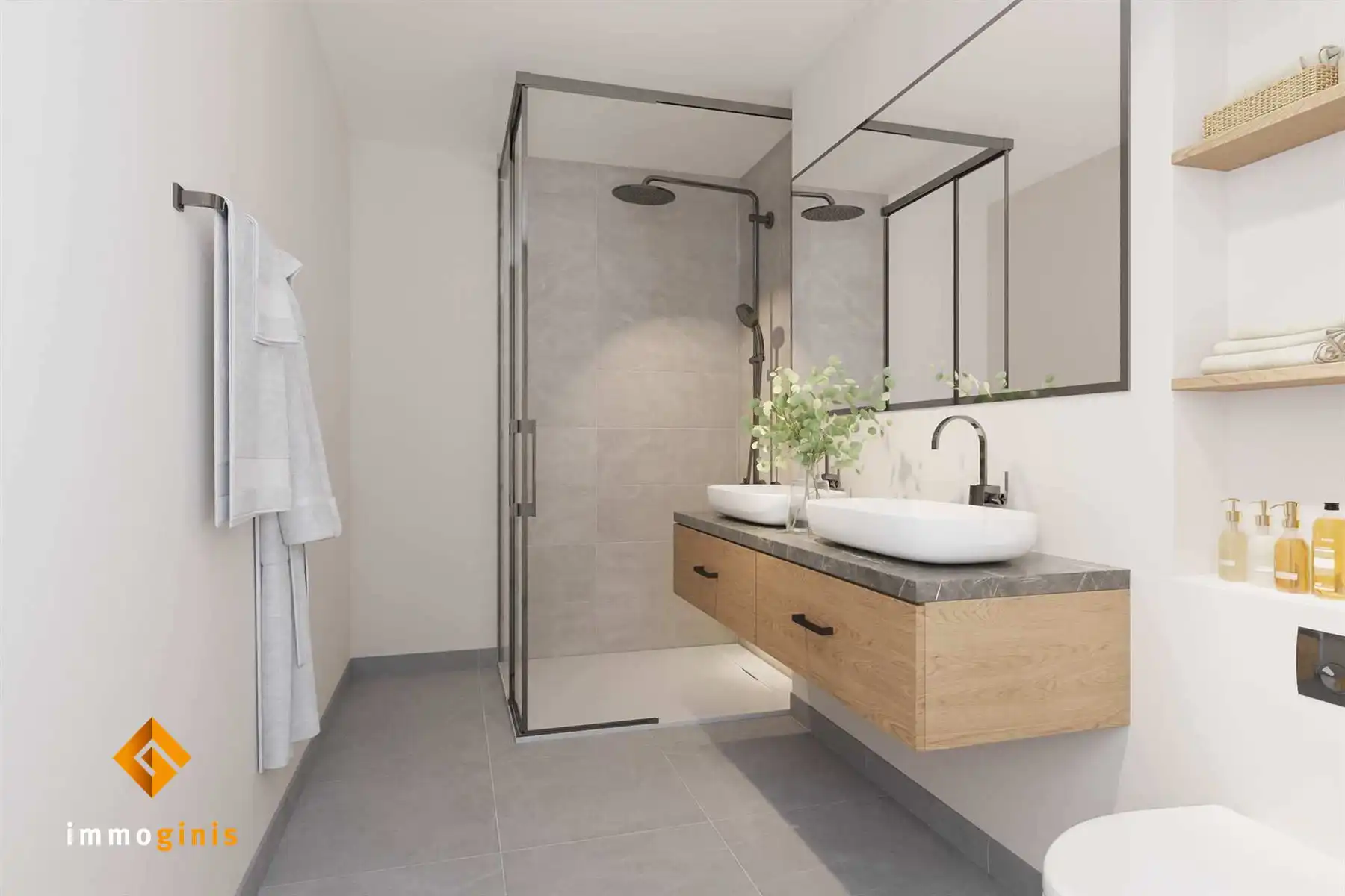 Gelijkvloers appartement met 1 slaapkamer en overdekt terras.  foto 8