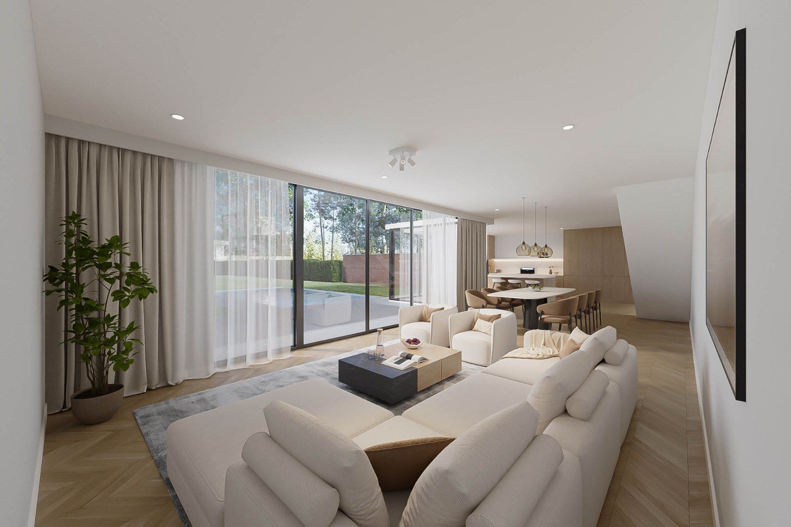 Exclusieve halfvrijstaande woning te koop na transformatie van bestaande hoeve naar 2 casco+ BEN-woningen!  foto 6
