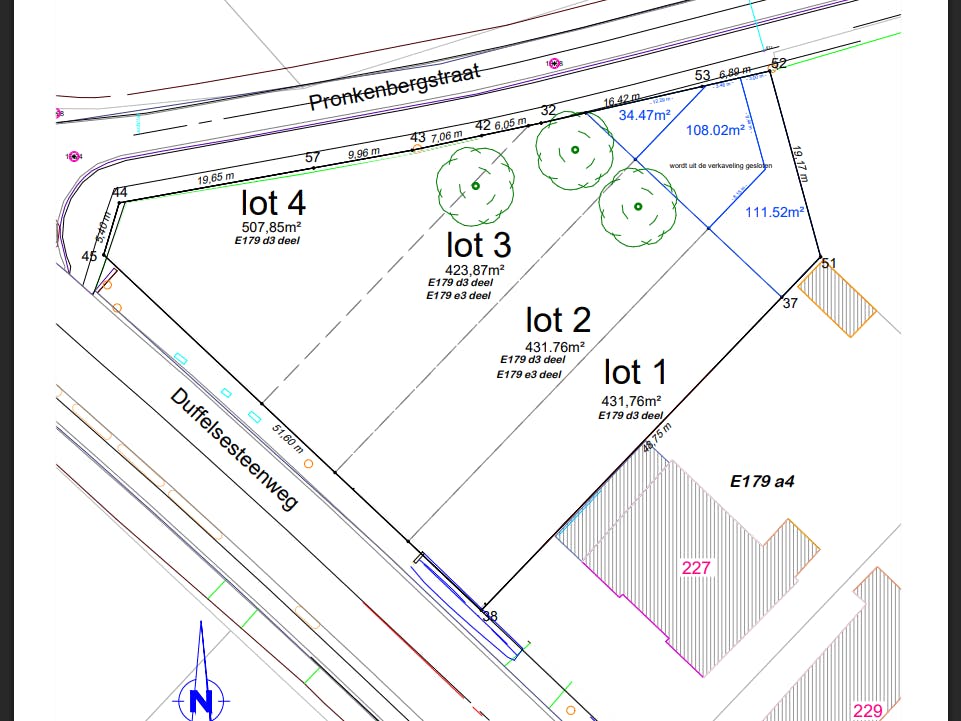 Lot 2 Bouwgrond van 540m² voor halfopen bebouwing in Kontich foto 2