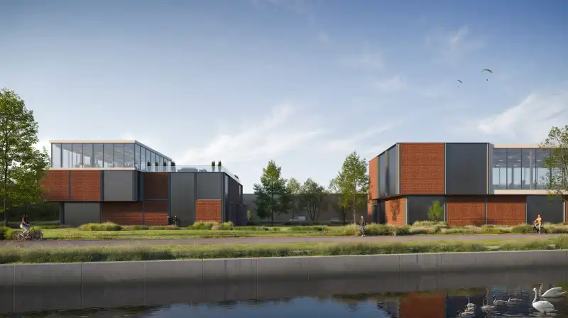 Hasselt: Nieuwbouw magazijn met kantoren te huur foto 3