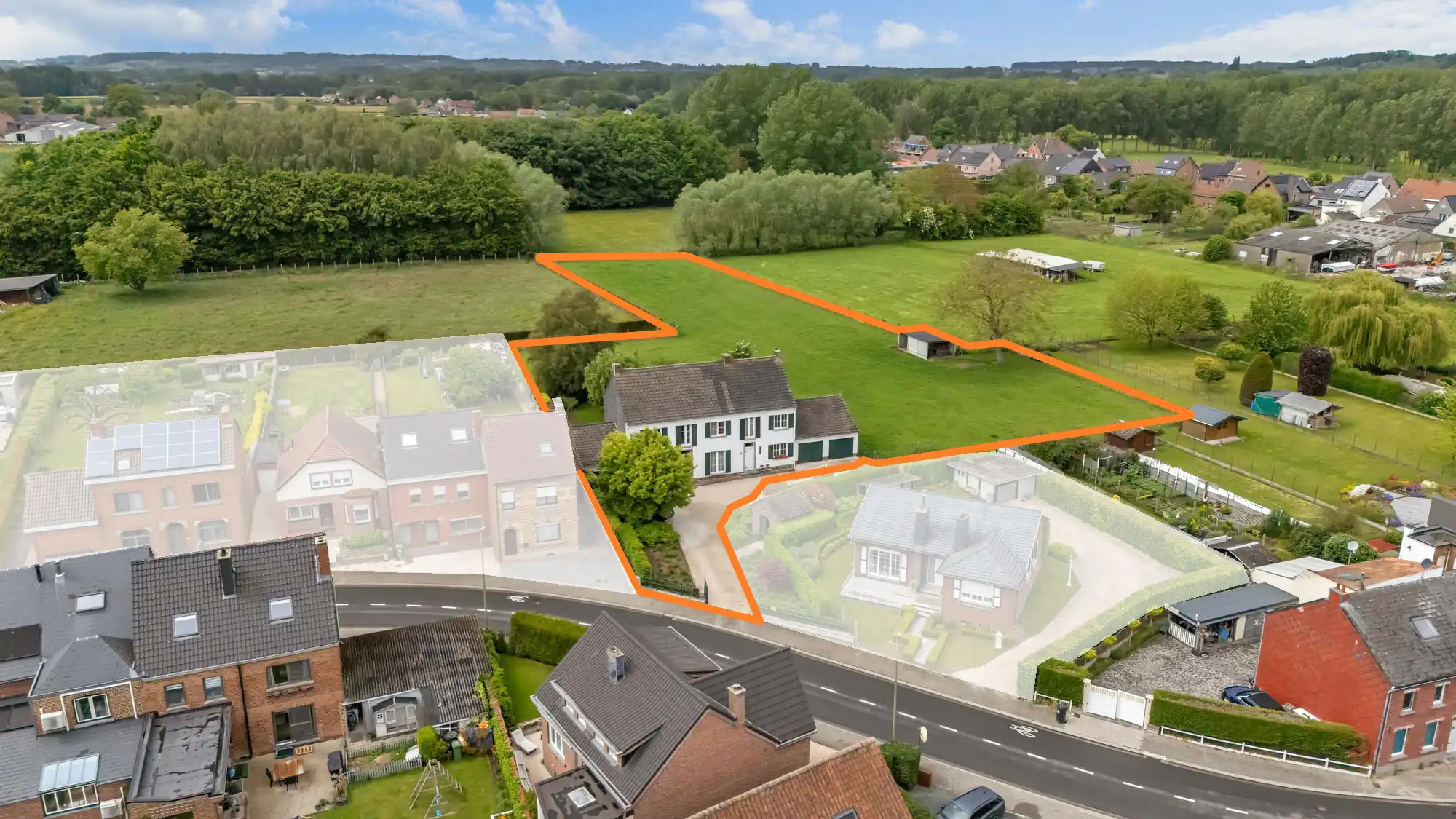 Hoofdfoto van de publicatie: Charmewoningen met aanpalende weide te koop te Pajottegem!