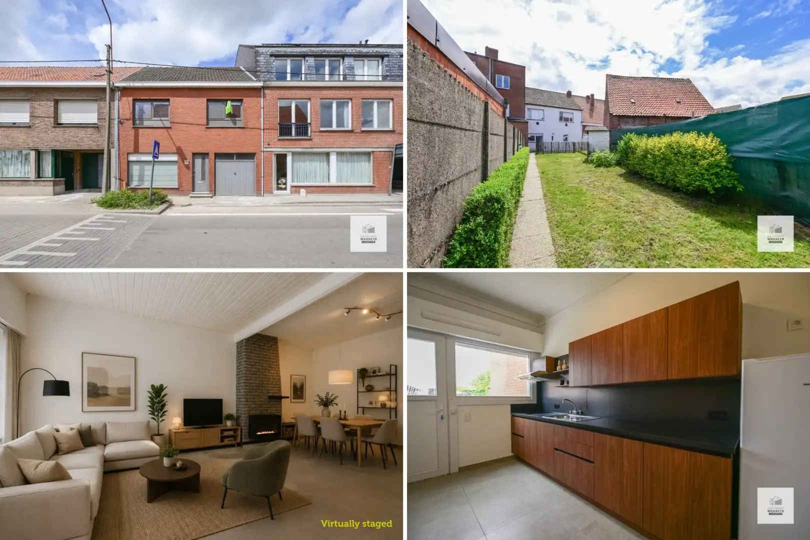 Gerenoveerde rijwoning met 3 slpk, tuin en garage in Zwevezele foto {{pictureIndex}}