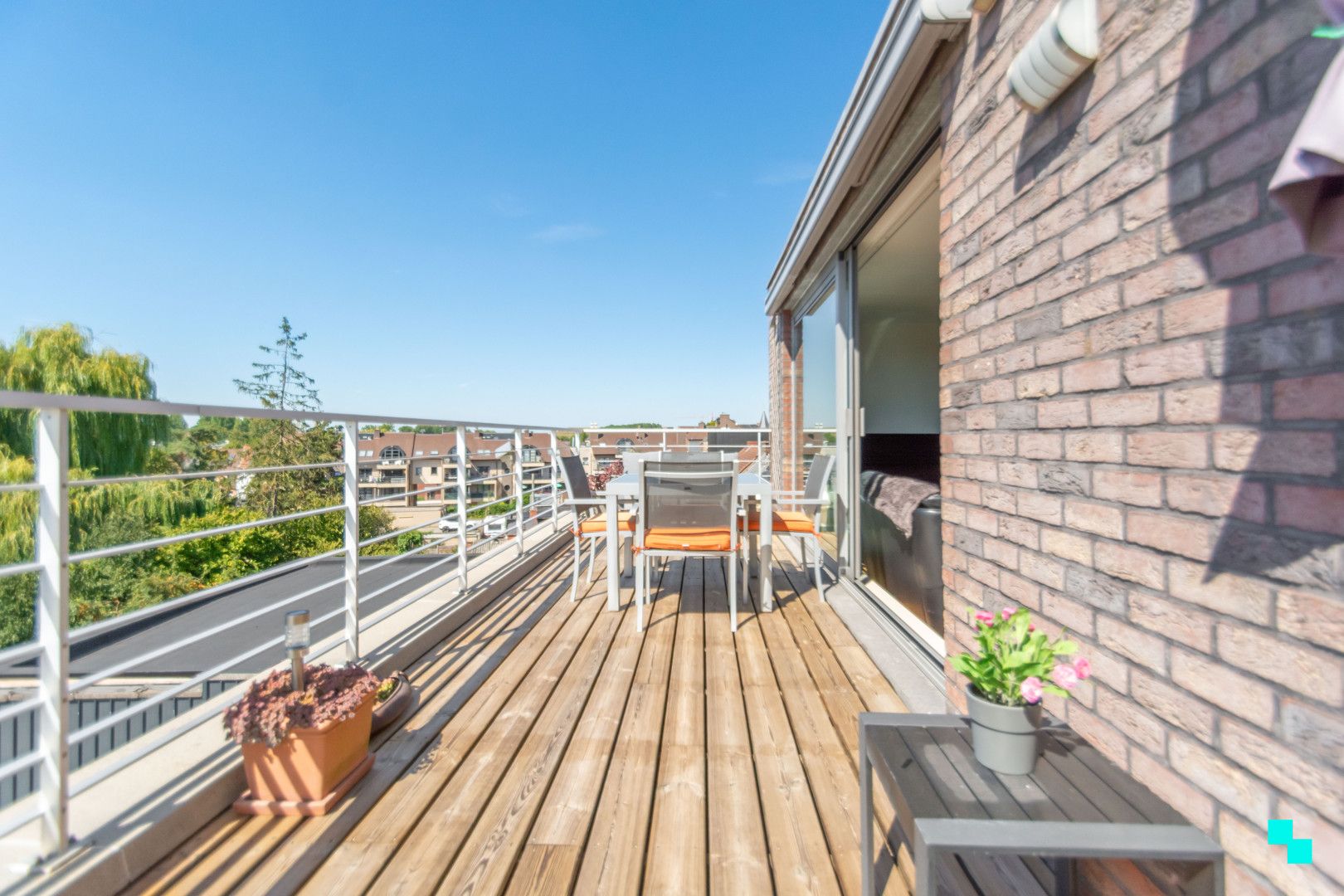 Tweeslaapkamerappartement met ruim terras in het dorp van Merelbeke foto 23
