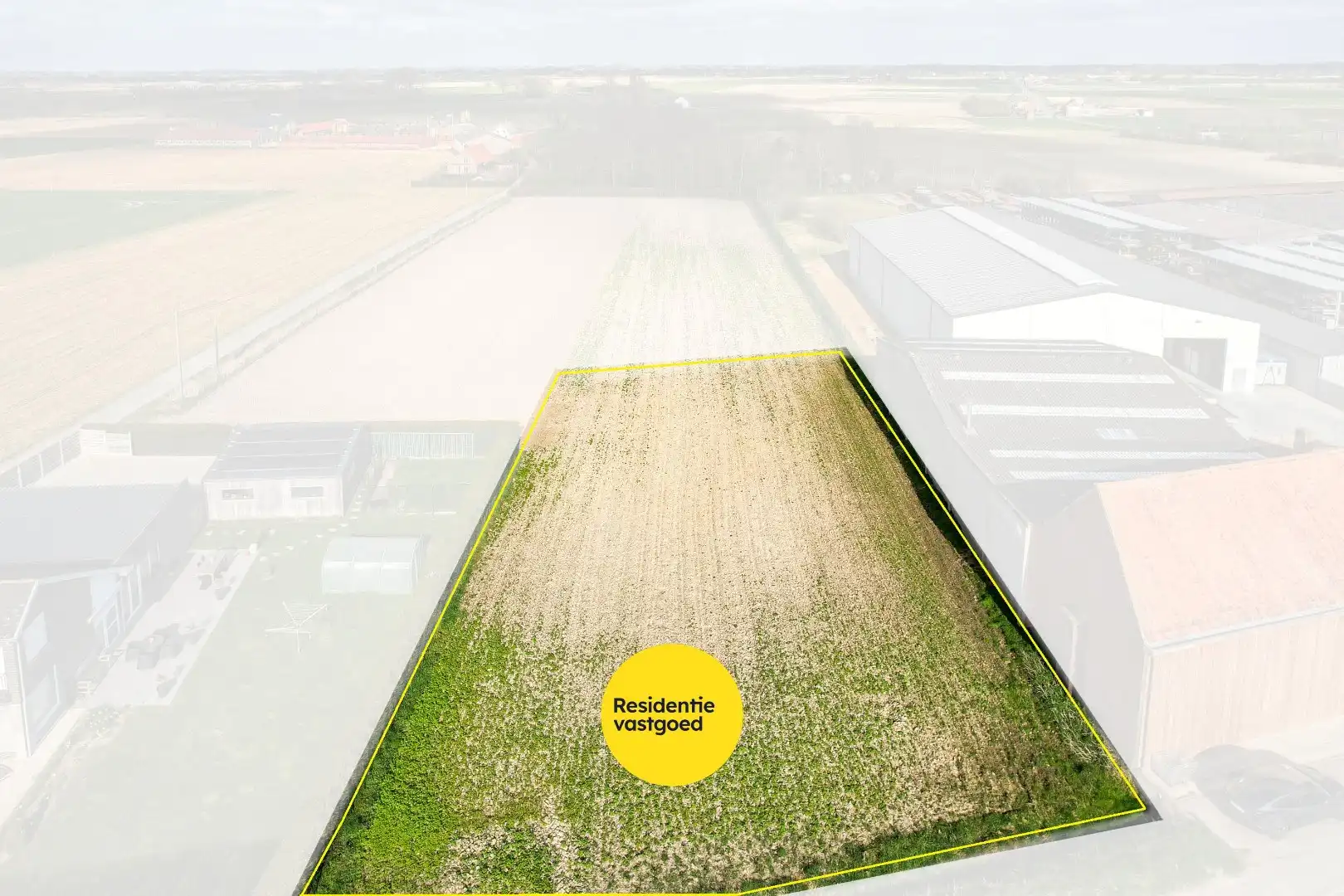 1446m² bouwgrond (woning + loods)  te koop in Proven. foto 3