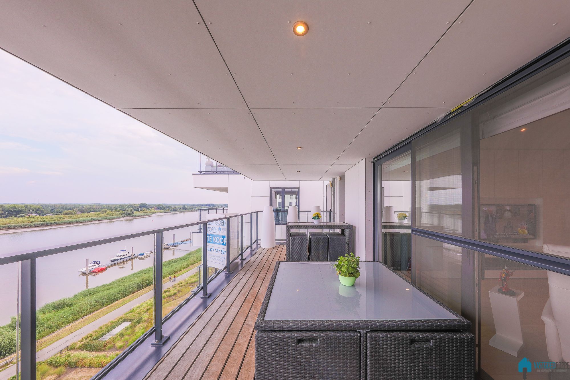 Appartement met terras zicht op de Schelde foto 10