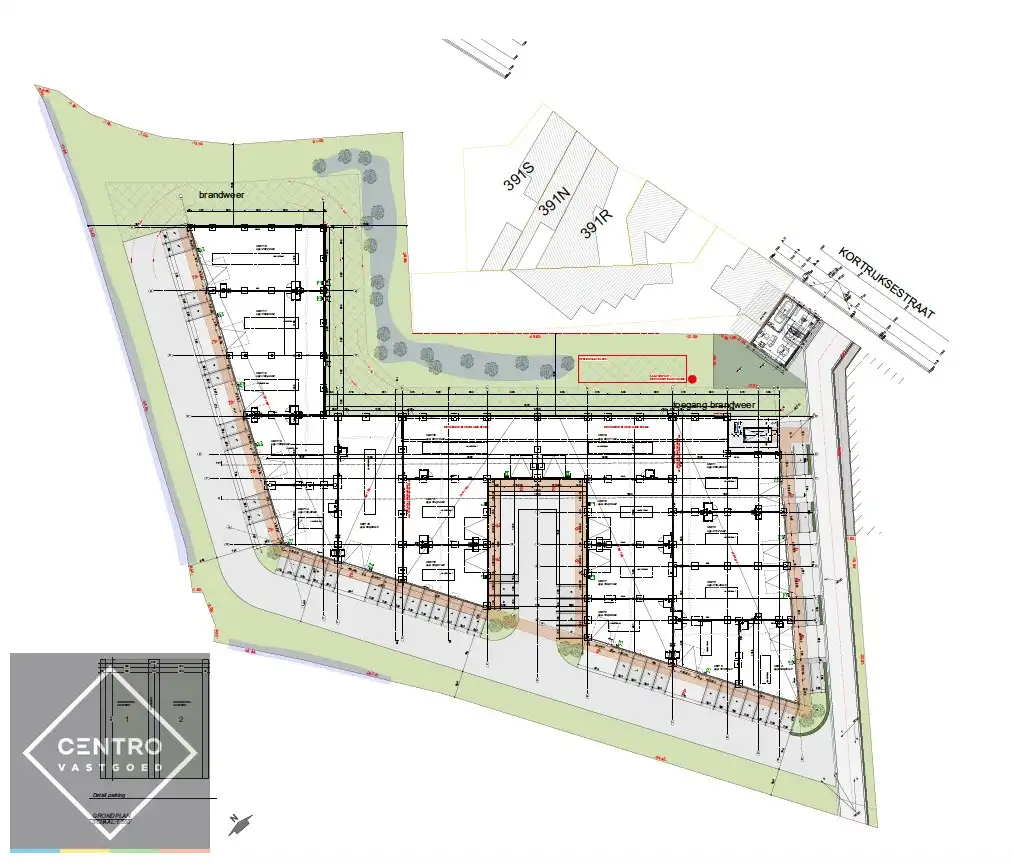 Kwalitatief en goed geïsoleerd NB MAGAZIJN (212m²) met 2 private parkeerplaatsen op ambachtelijke zone te Oostkamp (Waardamme). foto 9