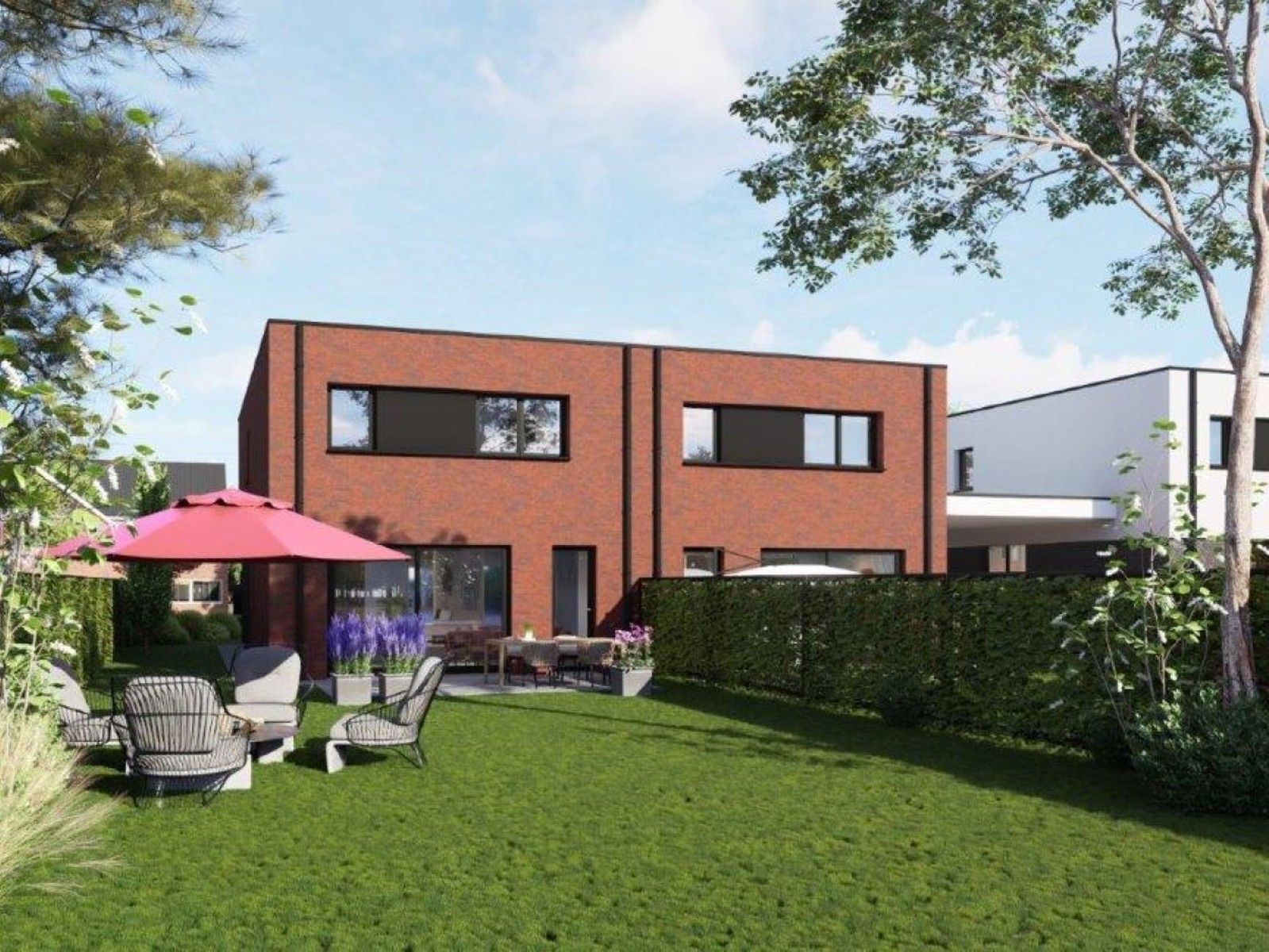 Ruime moderne zwart witte BEN woning nabij Malderen Kerk foto 3