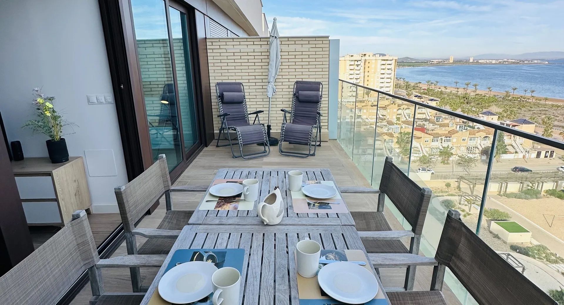 Uniek eerste lijn strand penthouse: uitzicht op zee en La Manga Strip! foto 2