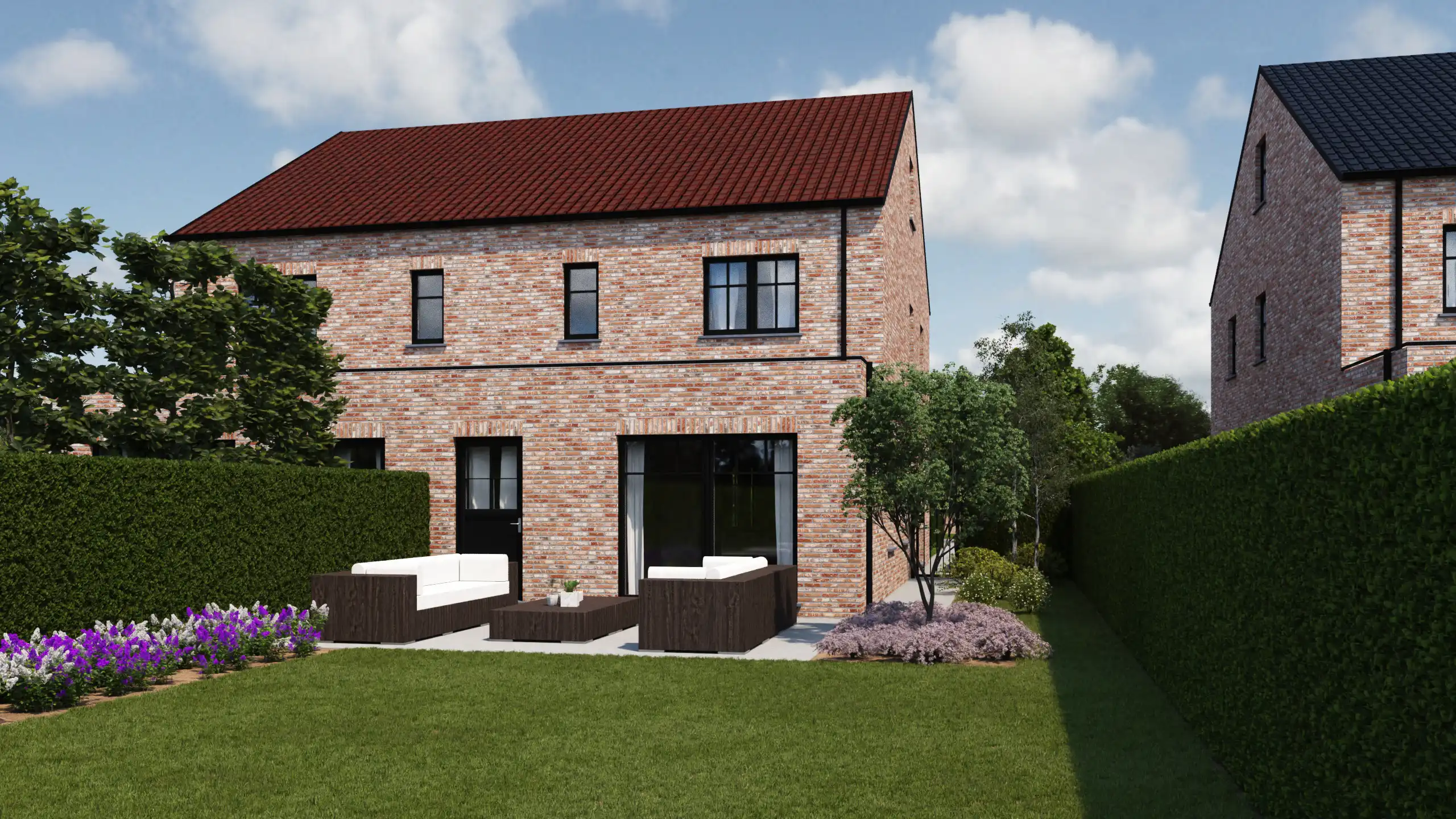 Landelijke nieuwbouwwoningen met 4slpks te Boekt! foto 9