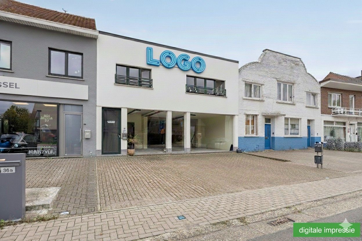 HANDELSPAND MET WOONST TE HOESELT NABIJ CENTRUM EN E313. foto {{pictureIndex}}