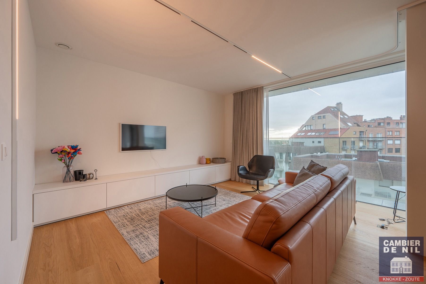 Recent, gemeubeld appartement met lateraal zeezicht te Duinbergen foto 4