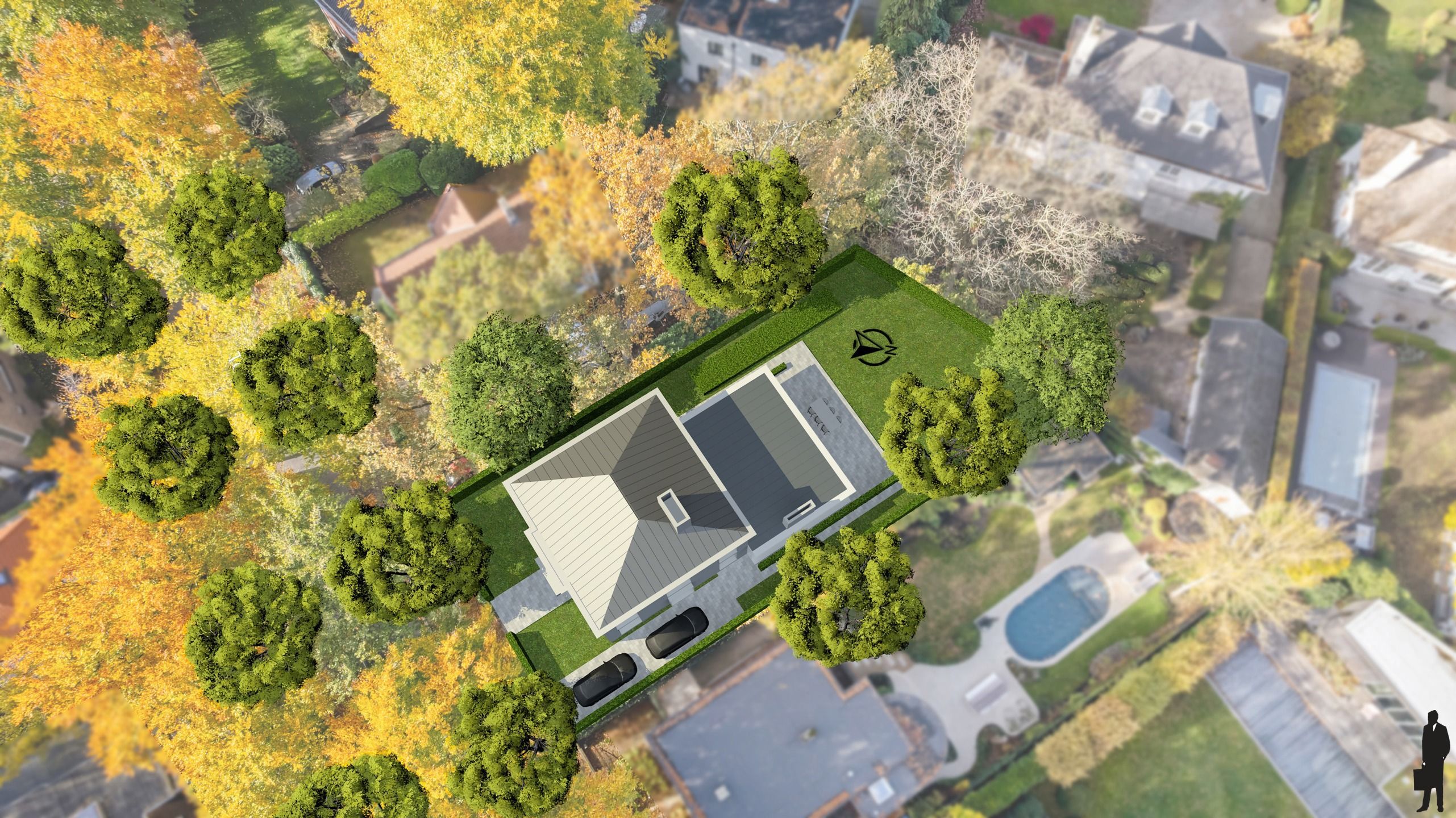 Een bouwgrond van ca. 598 m² voor een vrijstaande woning. foto {{pictureIndex}}