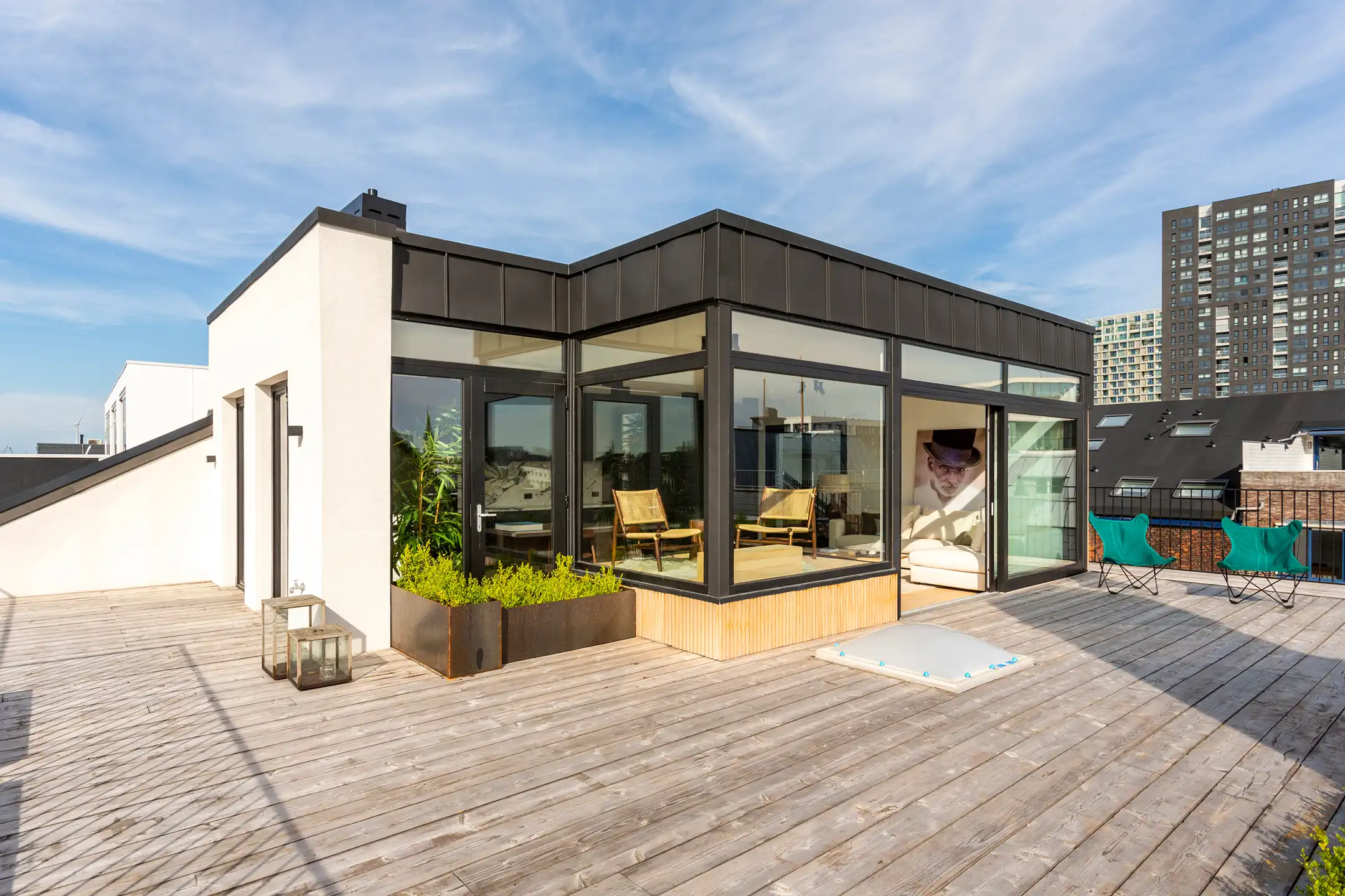 Duplex appartement met ca 100 m² terras foto 6