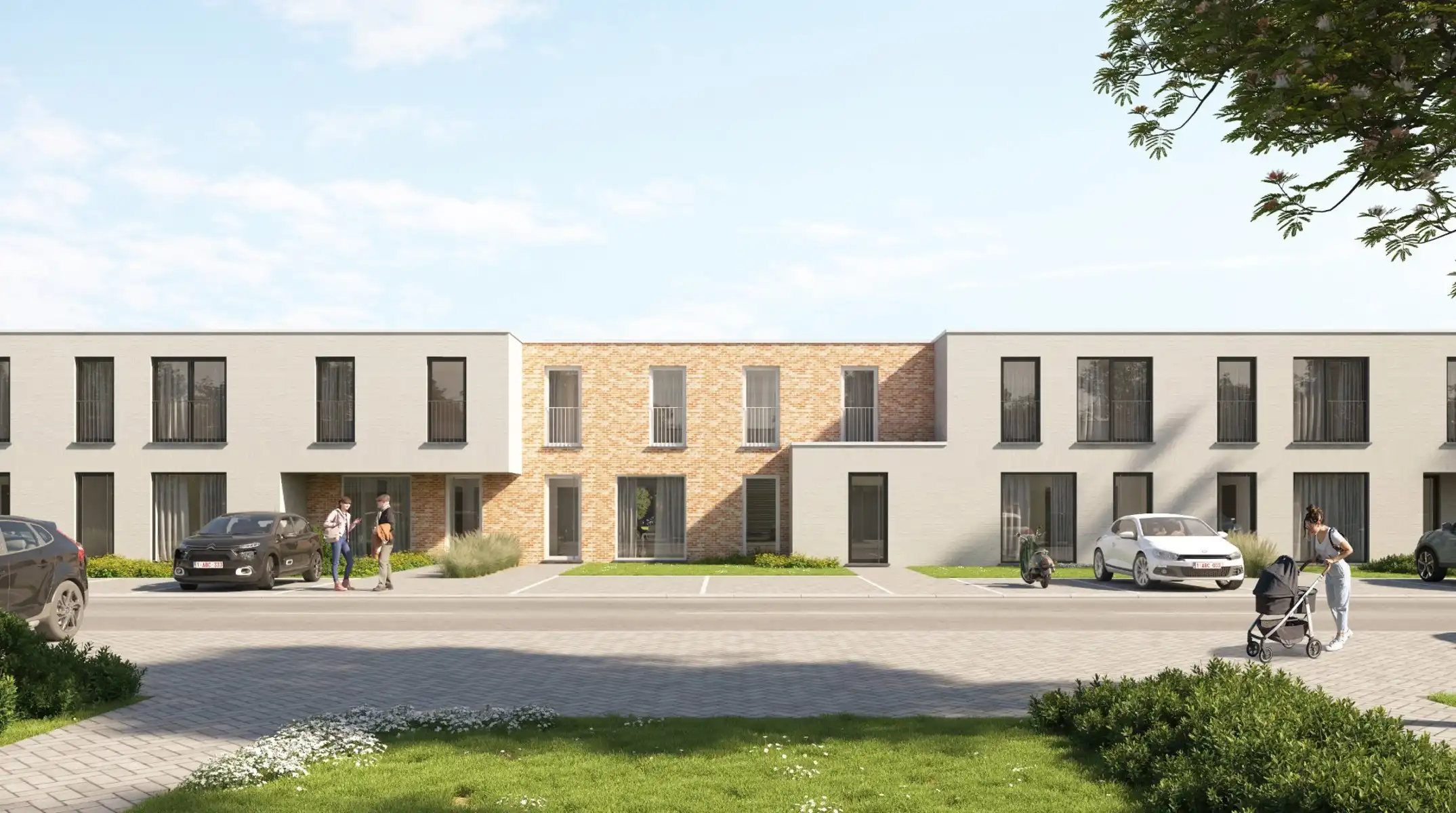 Moderne nieuwbouwwoningen aan de kust foto 4