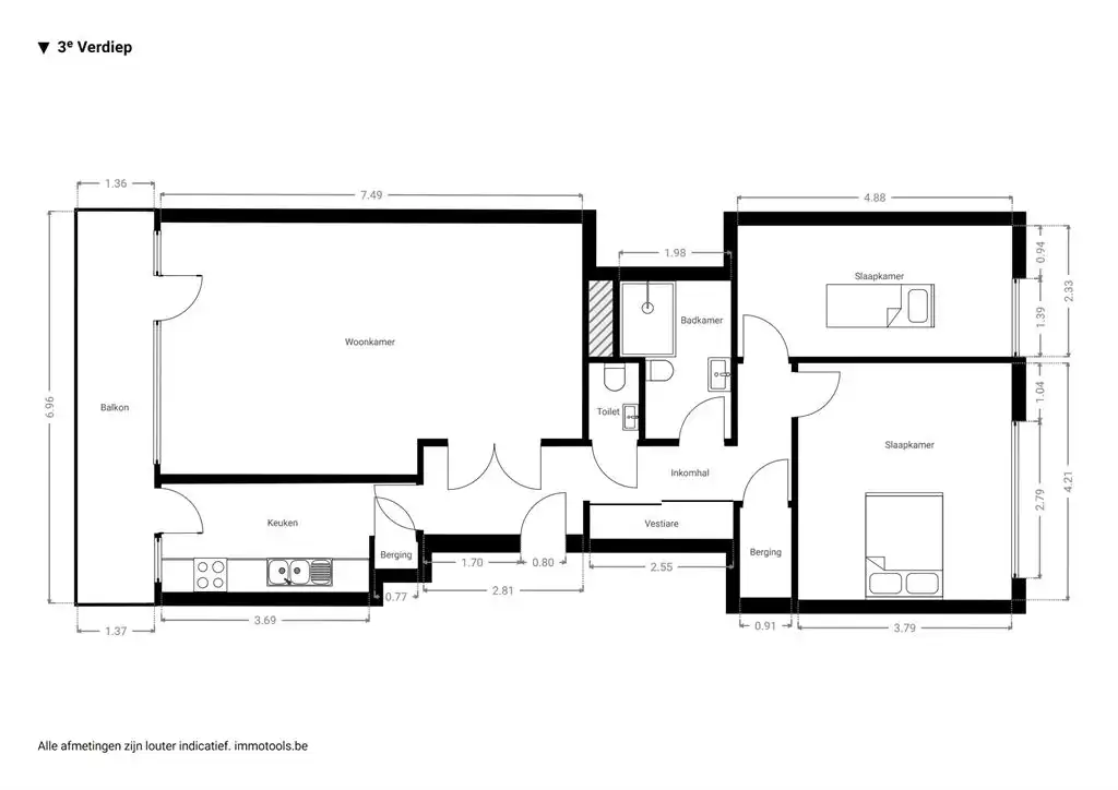 Instapklaar appartement op prachtige visgraatparket foto 15