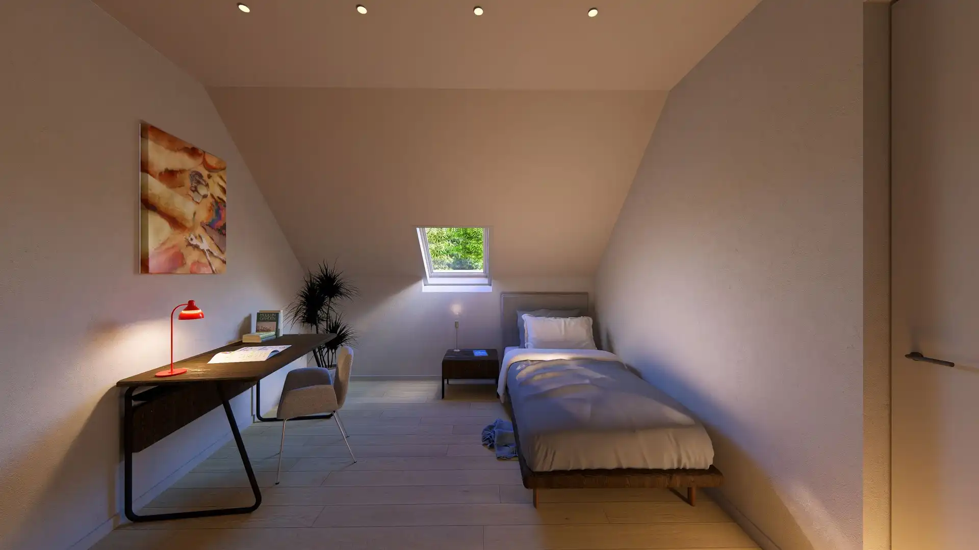 Unieke nieuwbouw stapelwoning met 3 kamers op een centrale ligging in Desselgem met parking en ruim terras foto 9