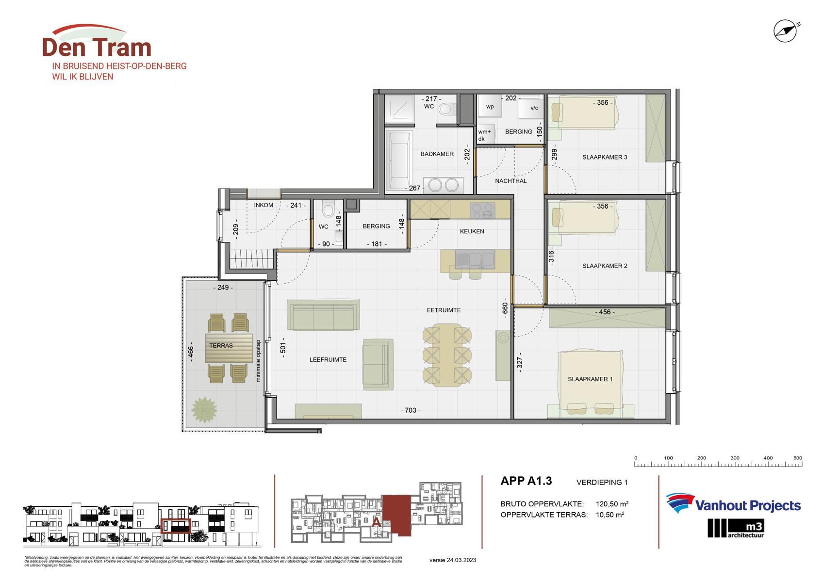 Nieuwbouw app op 1V met 3 slpk, ZW-terras en parking foto 22