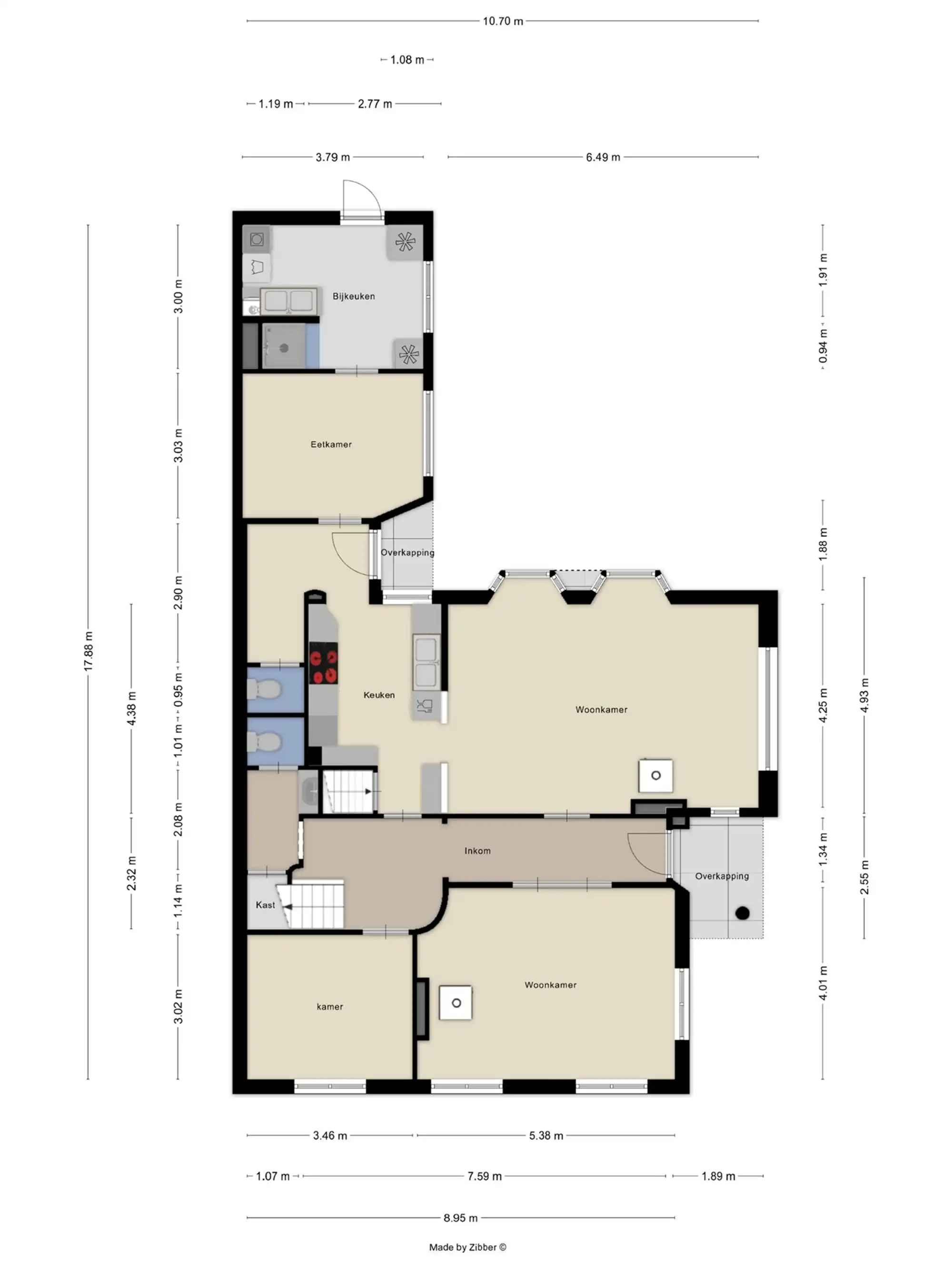 Koppelvilla architect "BOLS" op 553 m² met centrale ligging foto 53