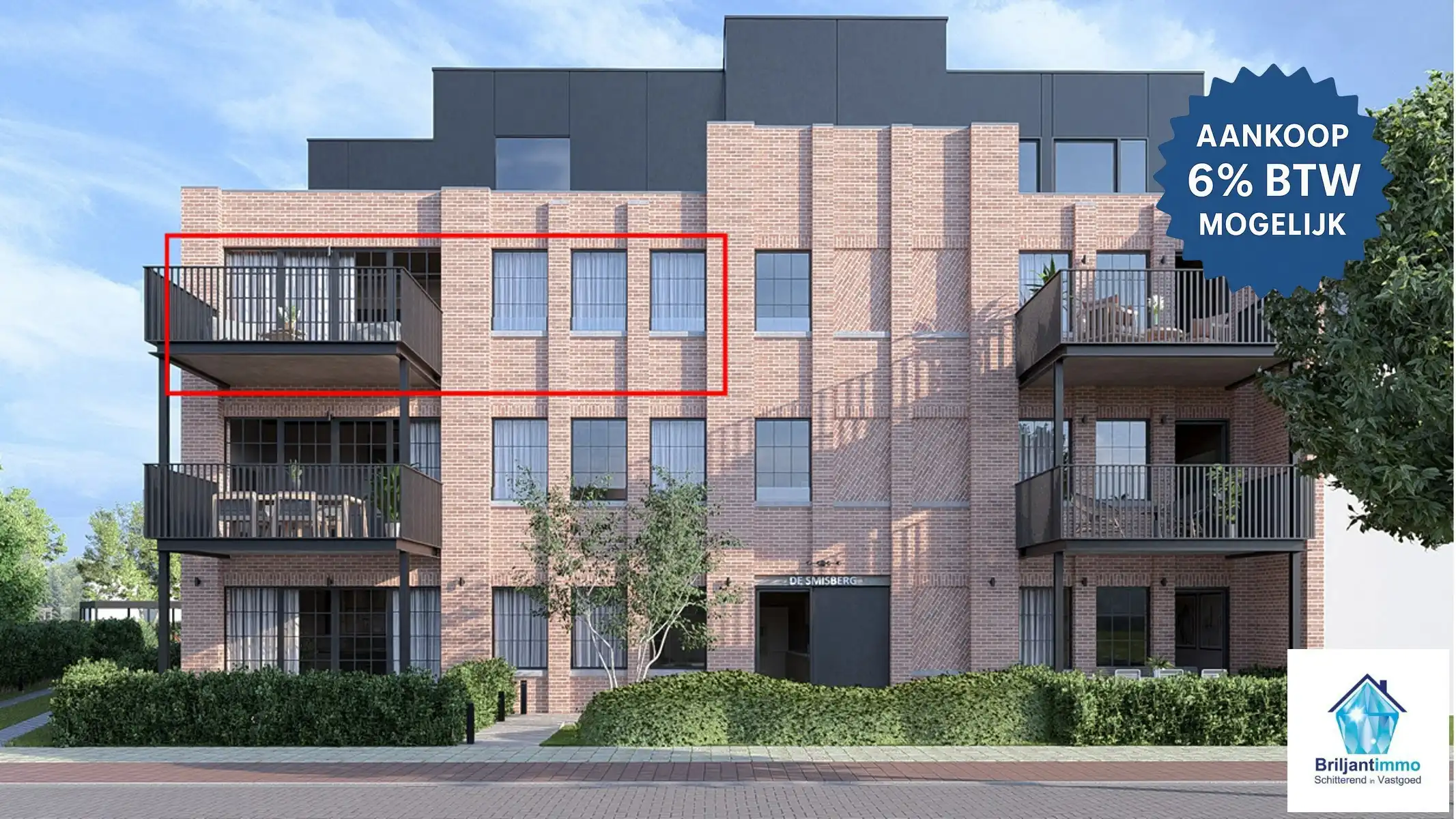 Superlichtrijk BEN 1 slpkmr app met terras - 6% BTW mogelijk foto {{pictureIndex}}