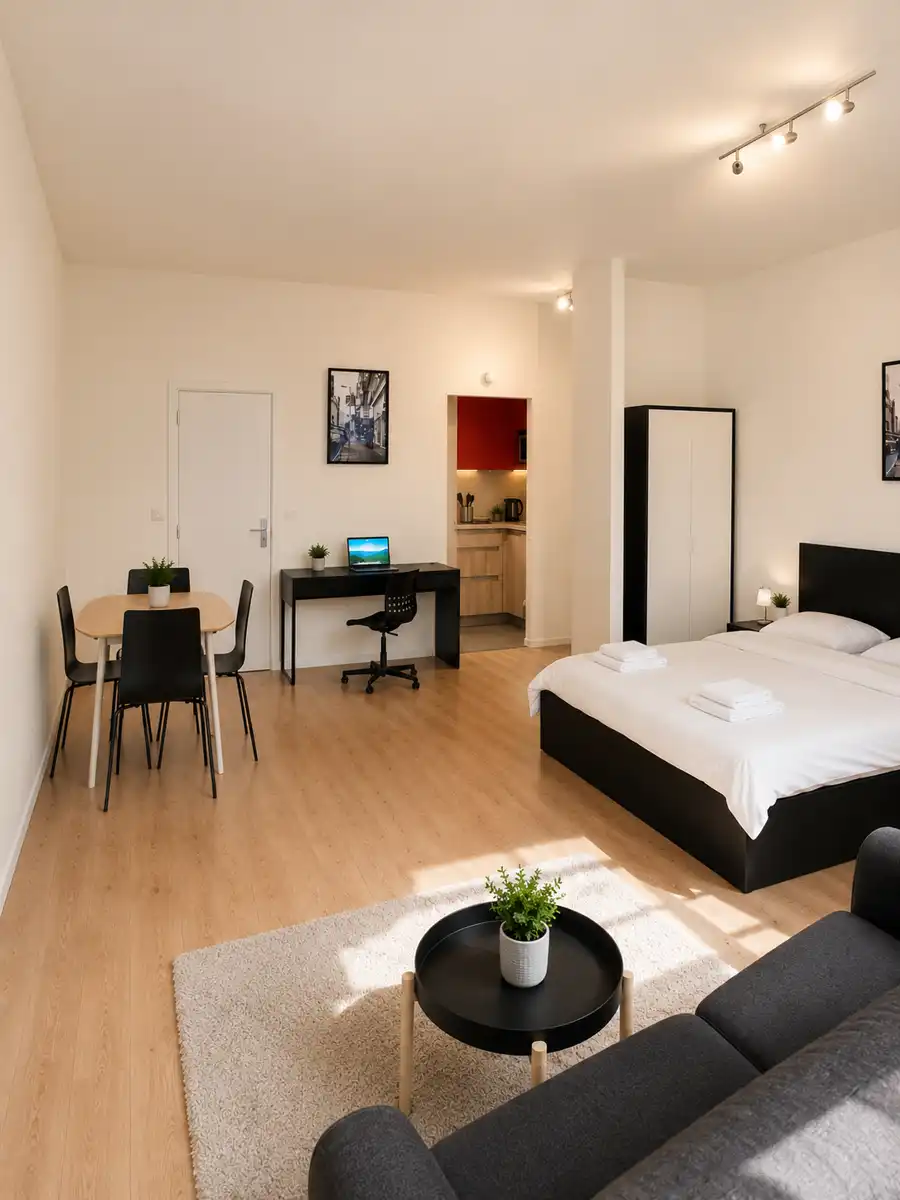 Instapklare gemeubelde studio 55 m² foto {{pictureIndex}}