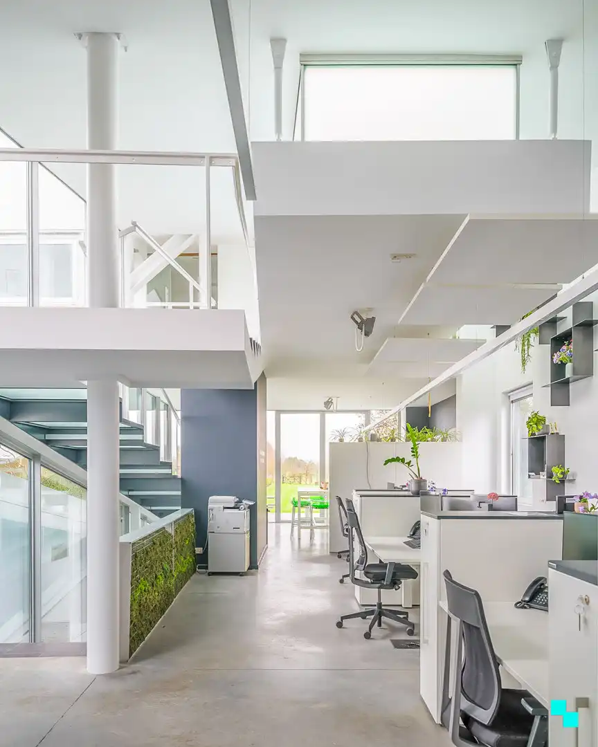 Architecturale kantoorruimte op ruim perceel nabij dorpskern Merelbeke foto 13