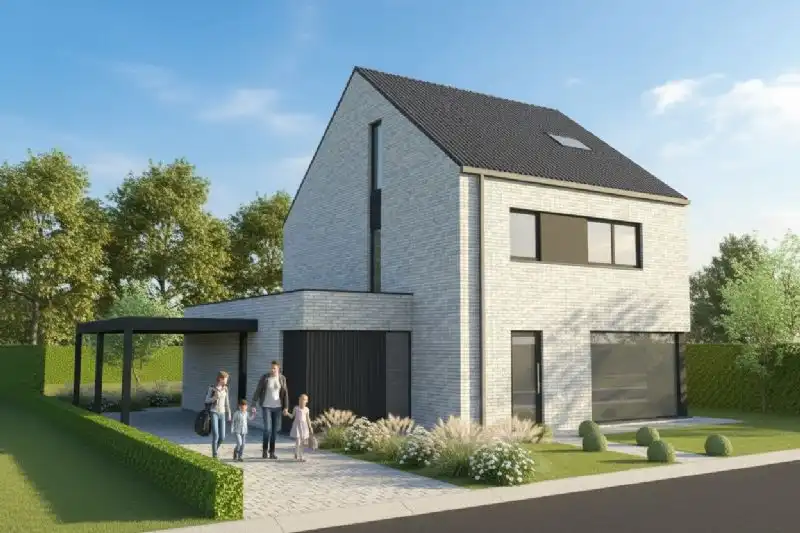 Nieuw te bouwen alleenstaande woning te Deerlijk. foto {{pictureIndex}}