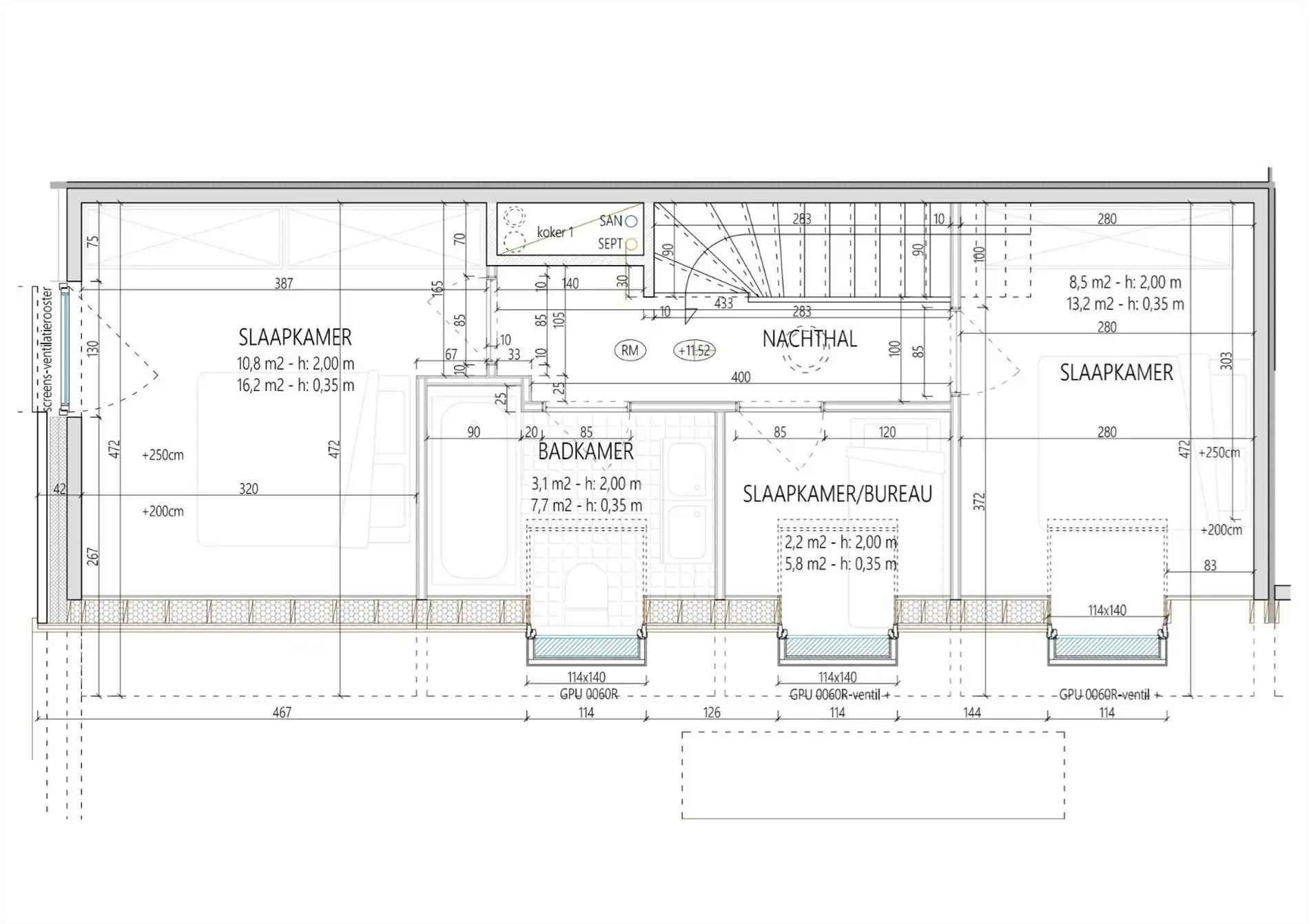 Duplex appartement met 3 slaapkamers foto 20