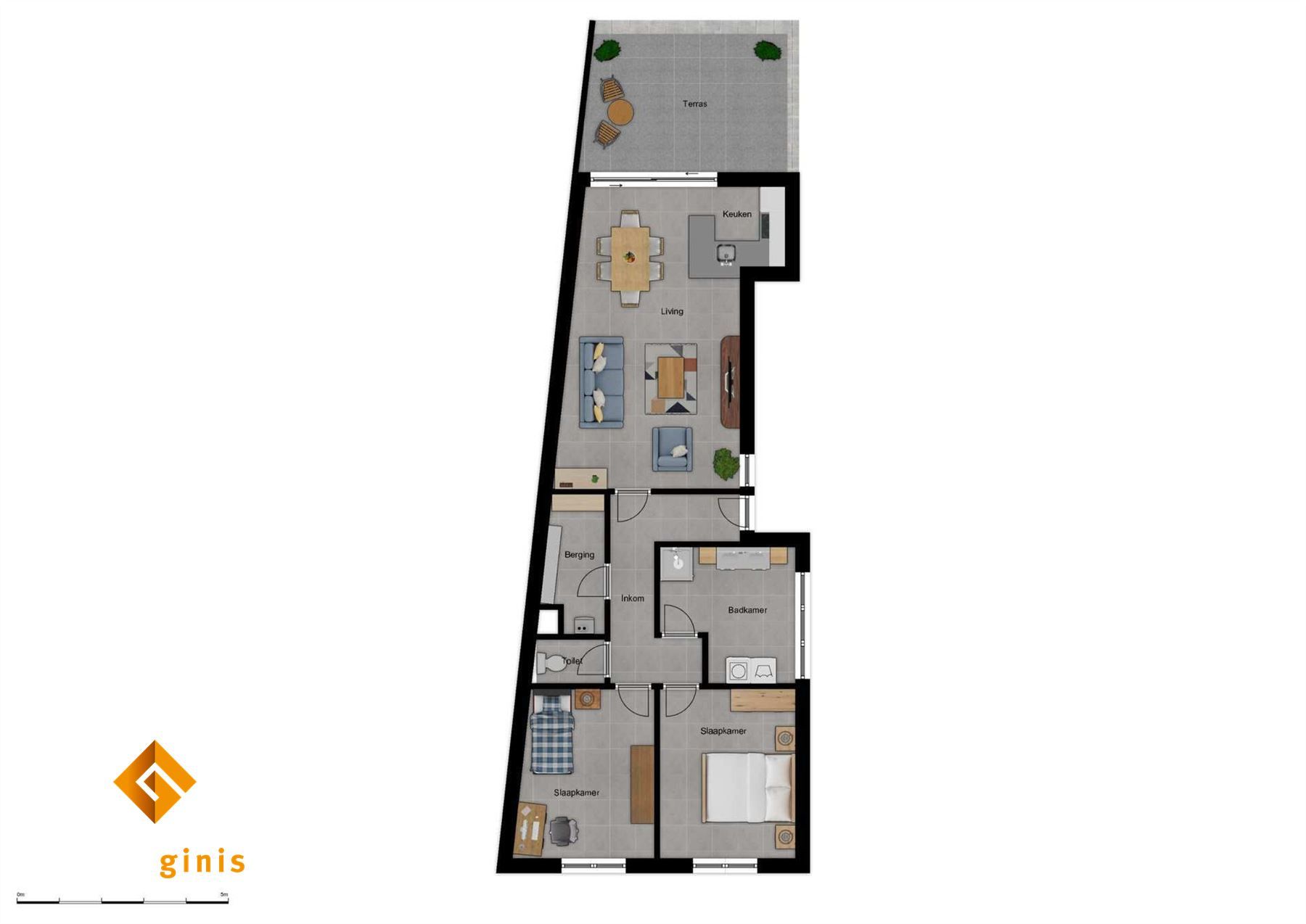 Charmant en energiezuinig 2-slaapkamerappartement in het centrum van Bocholt. foto 15