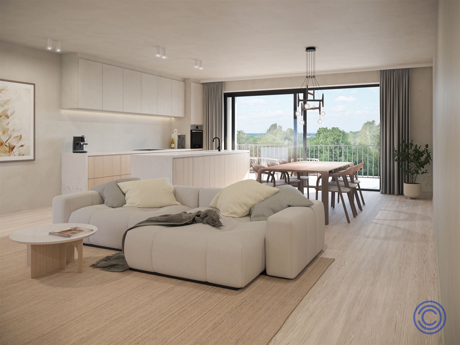 Zonovergoten appartement met uitzicht op het Pomppark! foto 3
