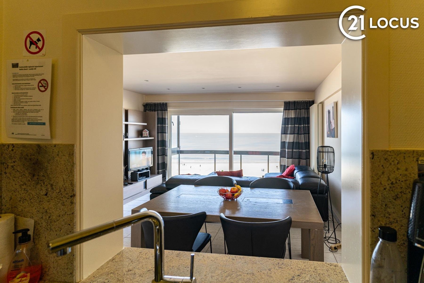 Appartement met frontaal zeezicht + optioneel een garagebox. foto 2