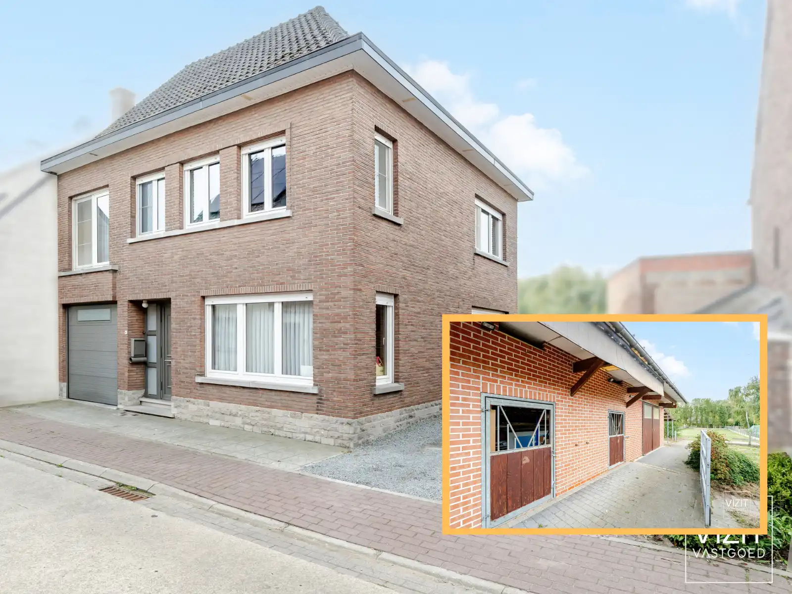 Hoofdfoto van de publicatie: Halfopen woning met 4 slaapkamers en stallingen! 