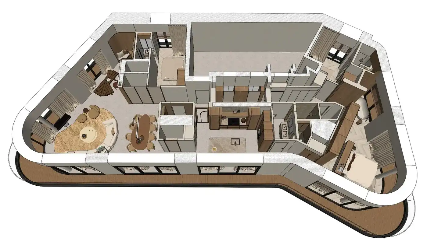 Hoogste Penthouse van Knokke - volledig plateau met 360° uitzicht foto 4