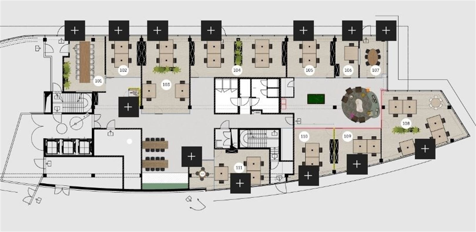 Business center op het gelijkvloers vanaf 5m² tot 104 m² foto 15