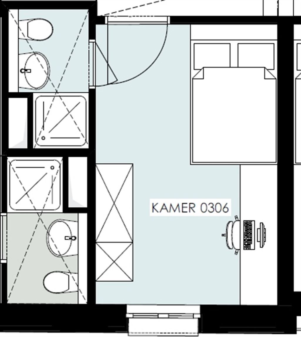 Karaktervolle studentenkamer in nieuwe residentie foto 18