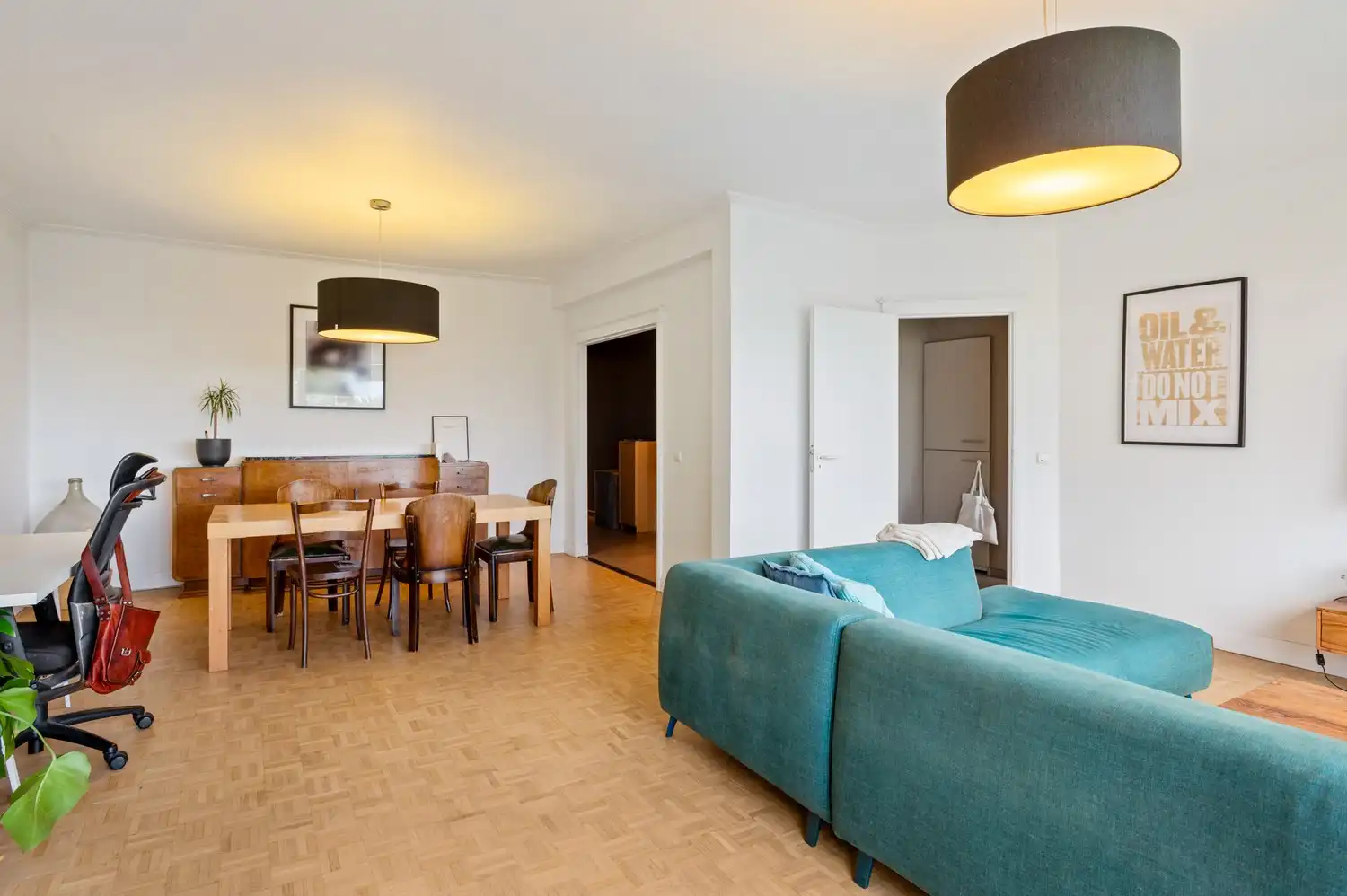 Ruim appartement met 3 slaapkamers en panoramisch parkzicht te Berchem foto 9