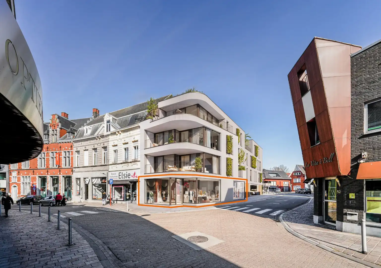 Nieuwbouwproject met handelsruimte en 6 luxueuze appartementen in hartje Tielt! foto 2