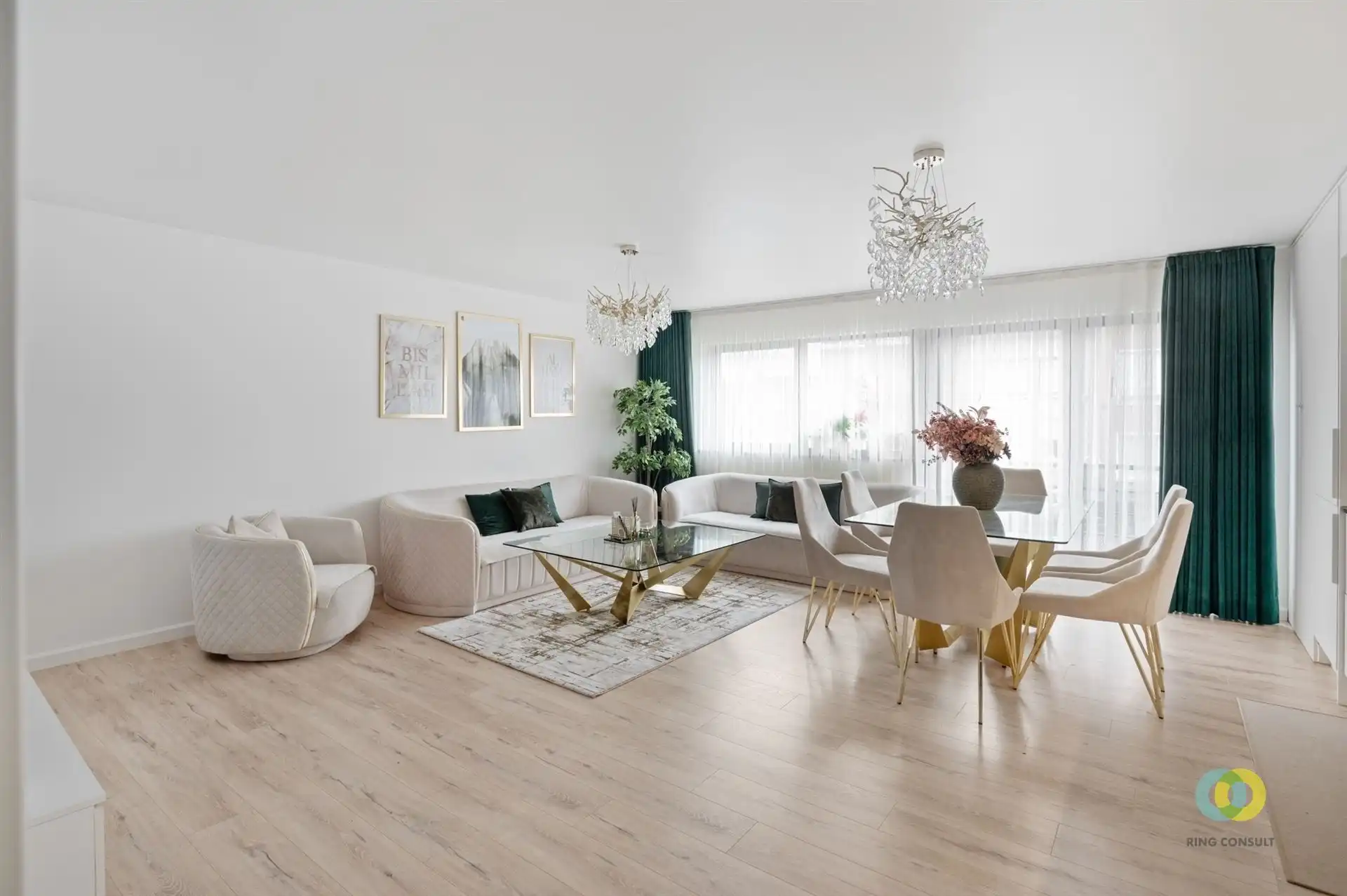 Mooi gerenoveerd appartement met één slaapkamer en bureau foto 2