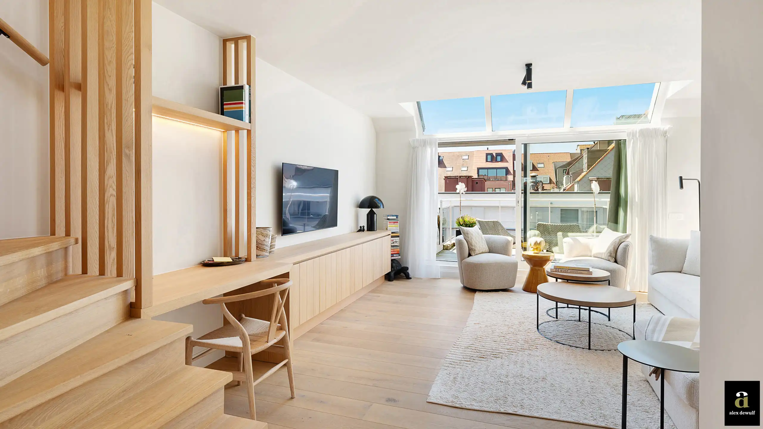 Prachtig afgewerkt duplexappartement met terras en zijdelings zeezicht. foto 13