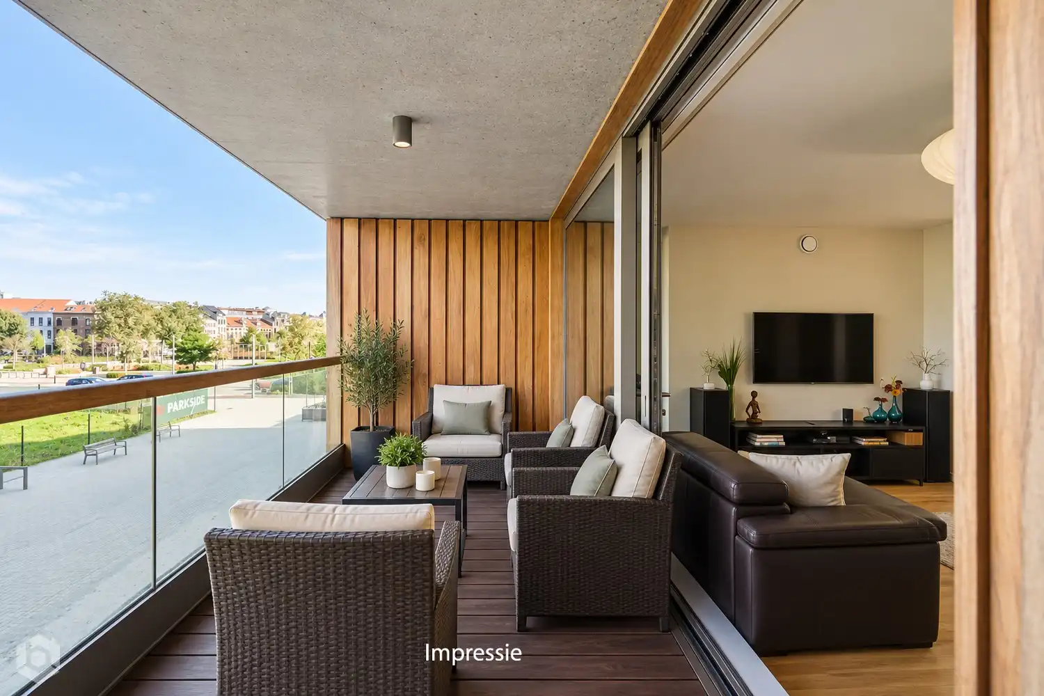 Uniek energiezuinig 3-slpk appartement met 2 bdkrs en 2 terrassen foto 15