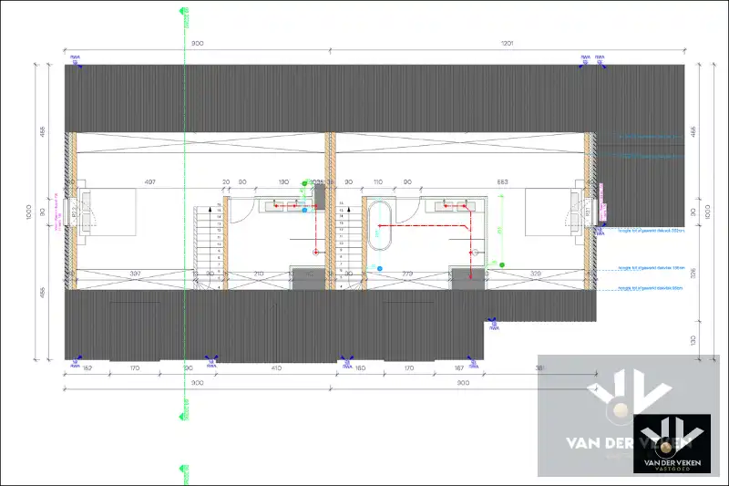 Moderne halfopen nieuwbouwwoning met 4 slaapkamers en 2 badkamers met carport foto 16