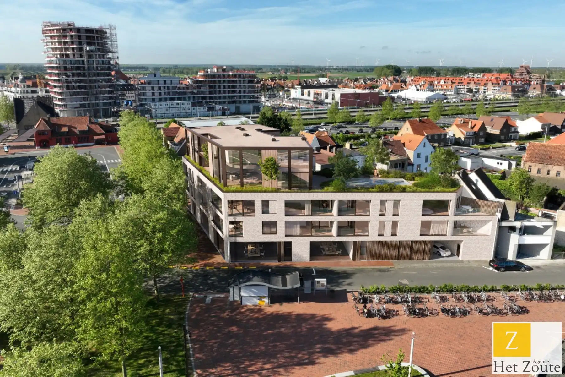 Nieuwbouwappartement met zicht op het Maurice Lippensplein foto {{pictureIndex}}