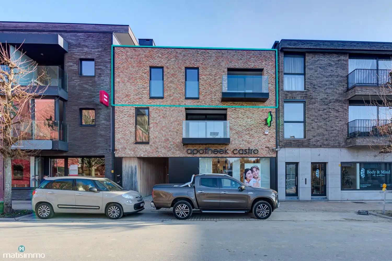 MODERN APPARTEMENT MET 2 SLAAPKAMERS EN OVERDEKT TERRAS IN HET CENTRUM VAN HOESELT foto {{pictureIndex}}