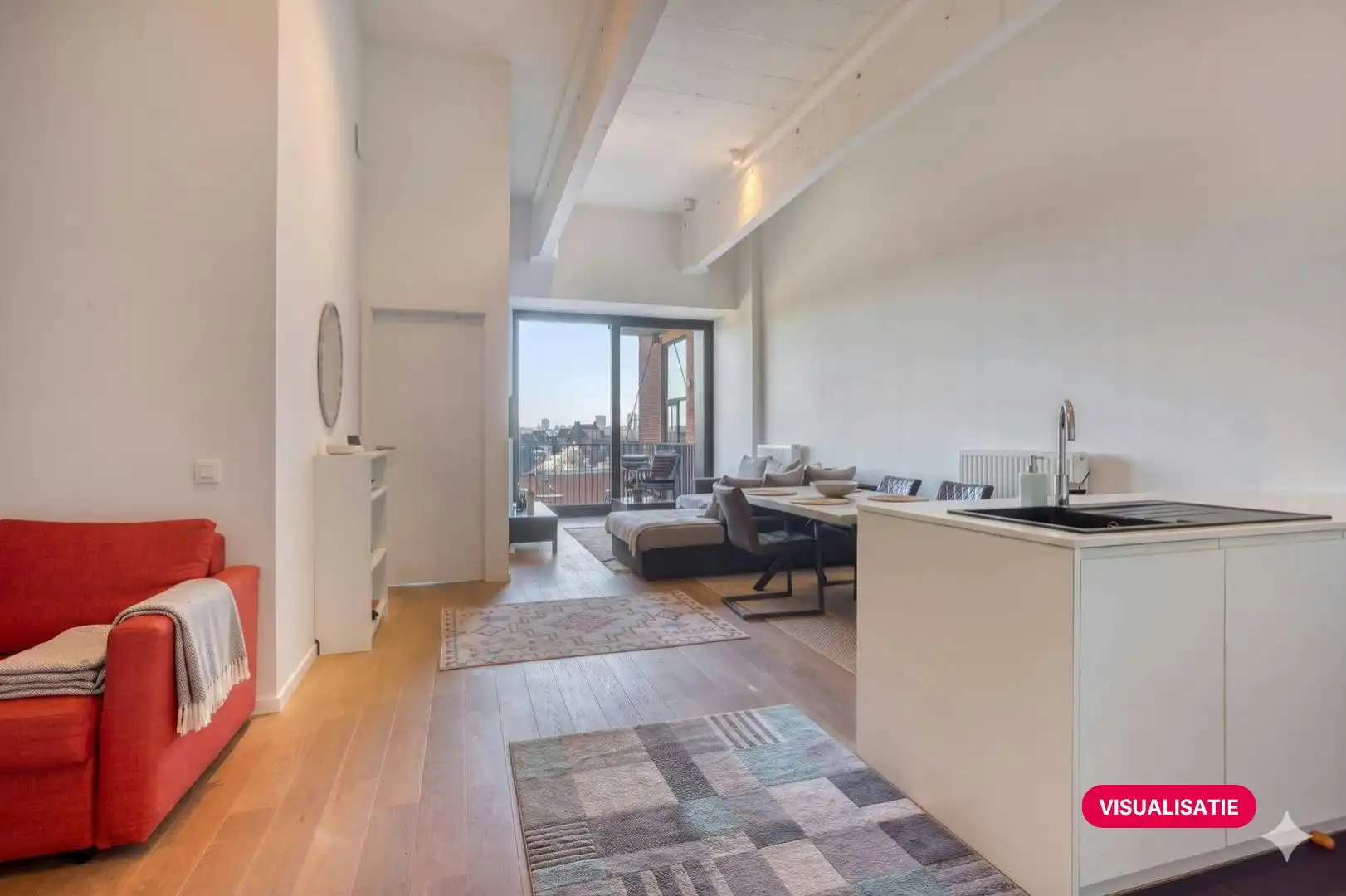 Loft-appartement één slaapkamer in voormalig fabrieksgebouw foto 4