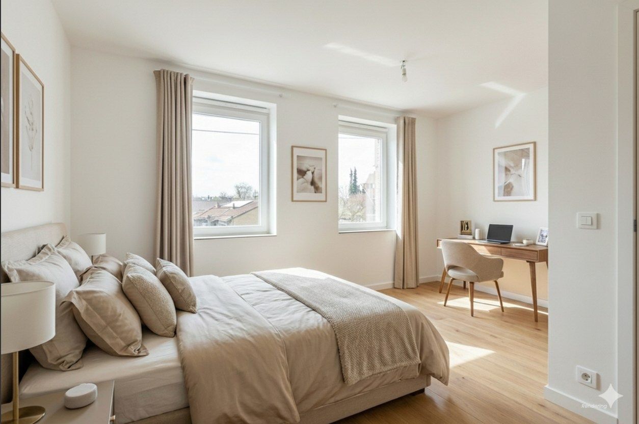 Ruime nieuwbouw met home-office, 3 slaapkamers, tuin met uitweg & garage. (aankoop aan 2% mogelijk!) foto 16