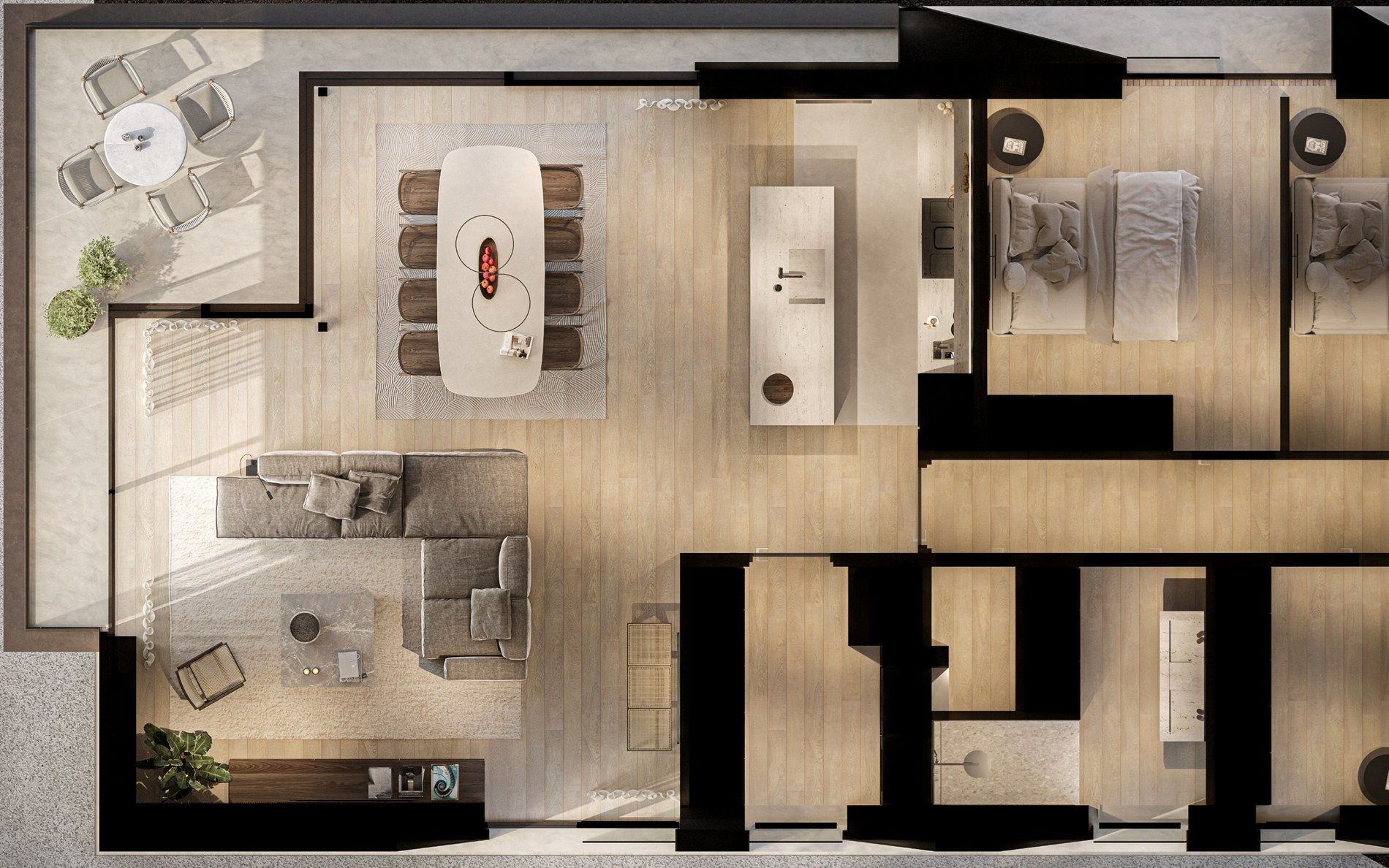Res. Westlane: 2 slaapkamer appartement op centrale ligging te Knokke  foto 16