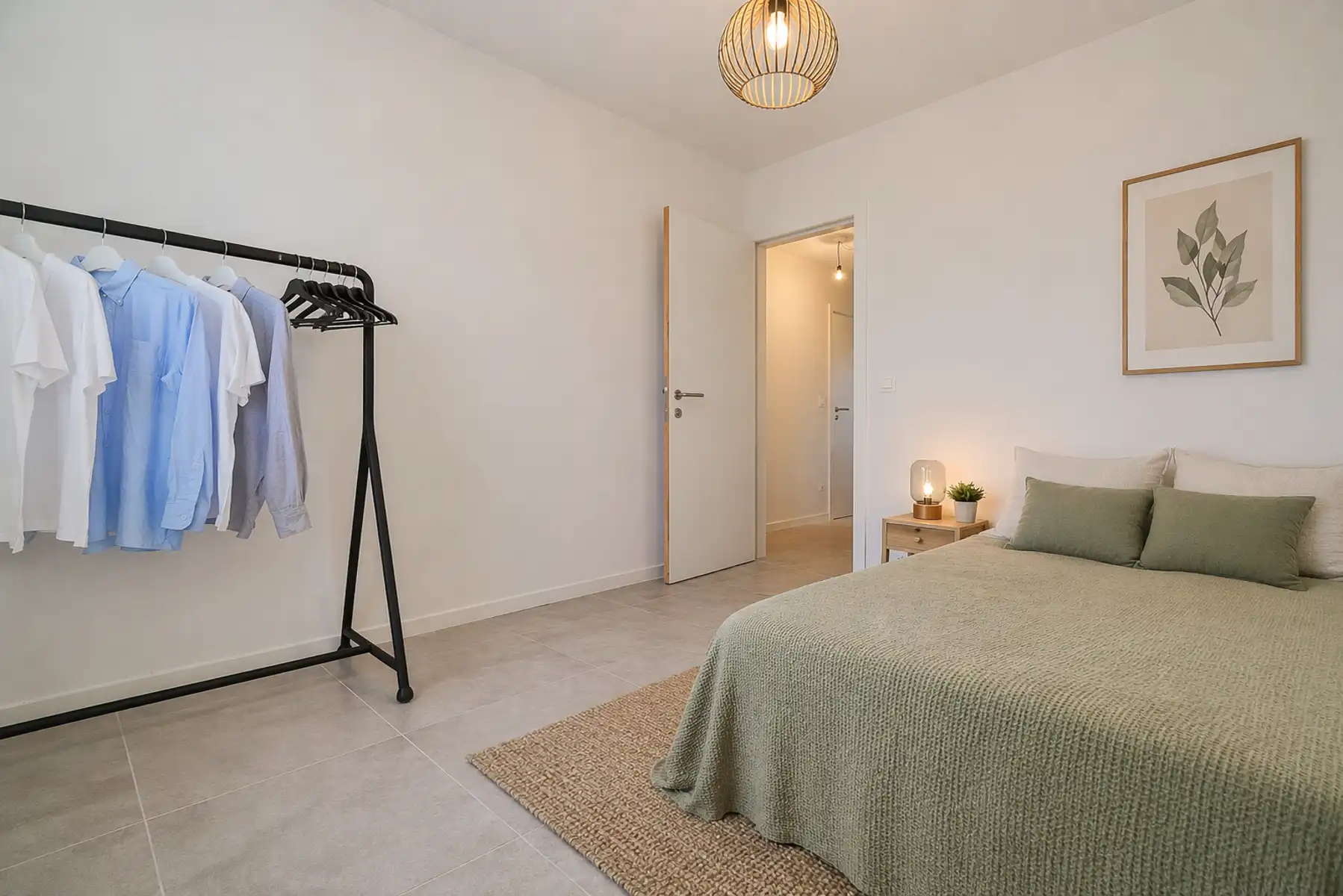 Nieuwbouwappartement te huur in Halle 2de verdiep – 2 kamers  terras foto 3