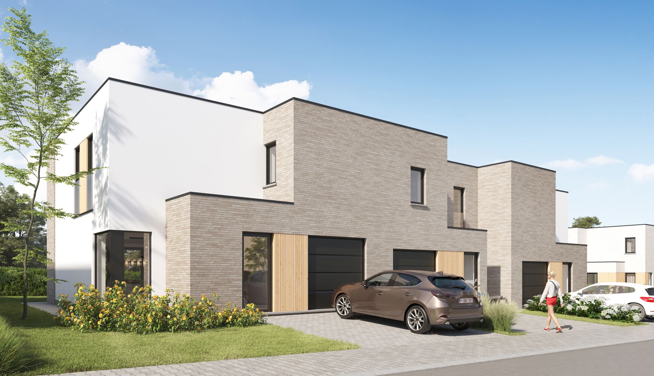 Moderne, halfopen woning foto 12