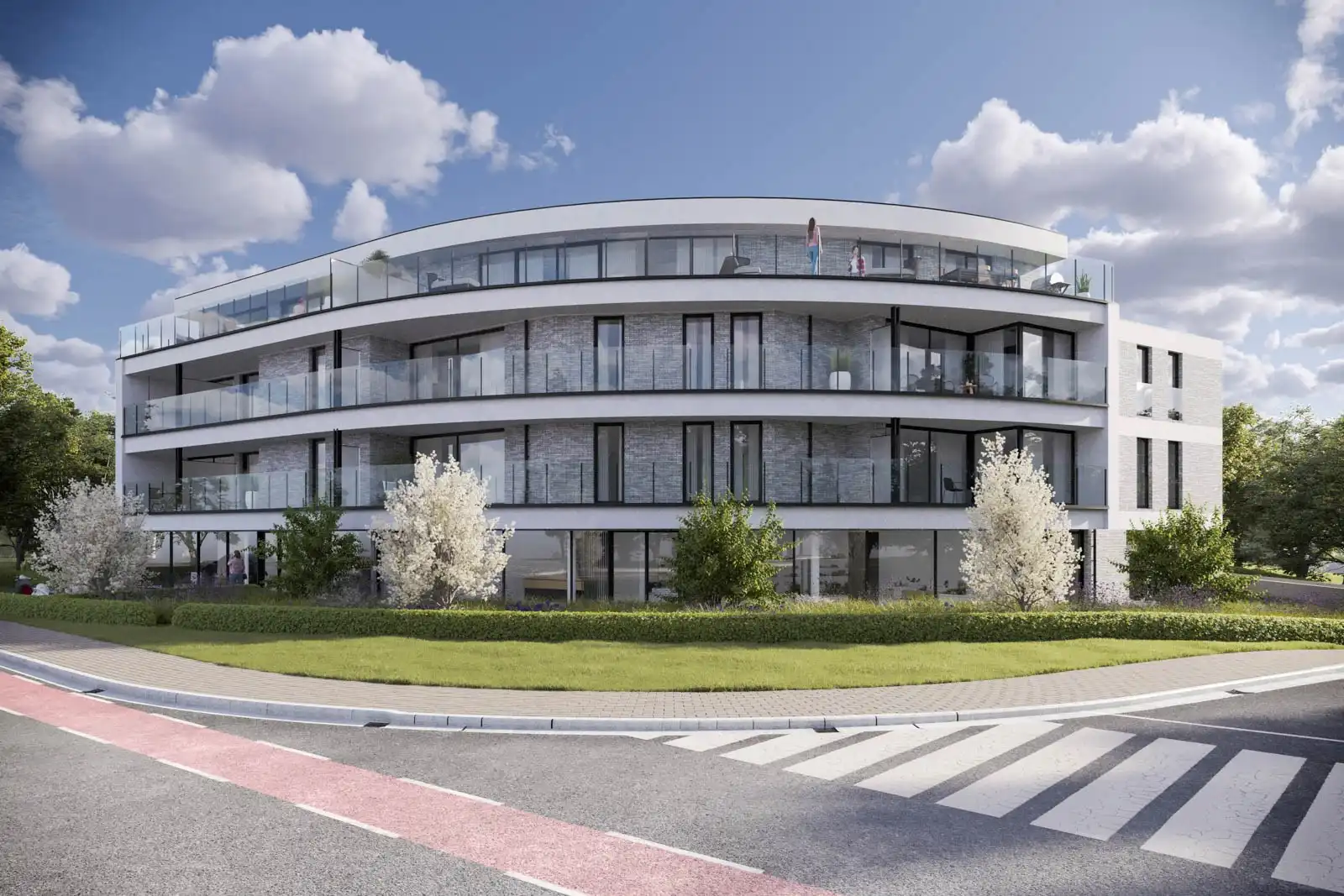 FORESTA 75 - 11 nieuwbouw APPARTEMENTEN + 2 HANDELSZAKEN - 1640 SINT-GENESIUS-RODE foto {{pictureIndex}}