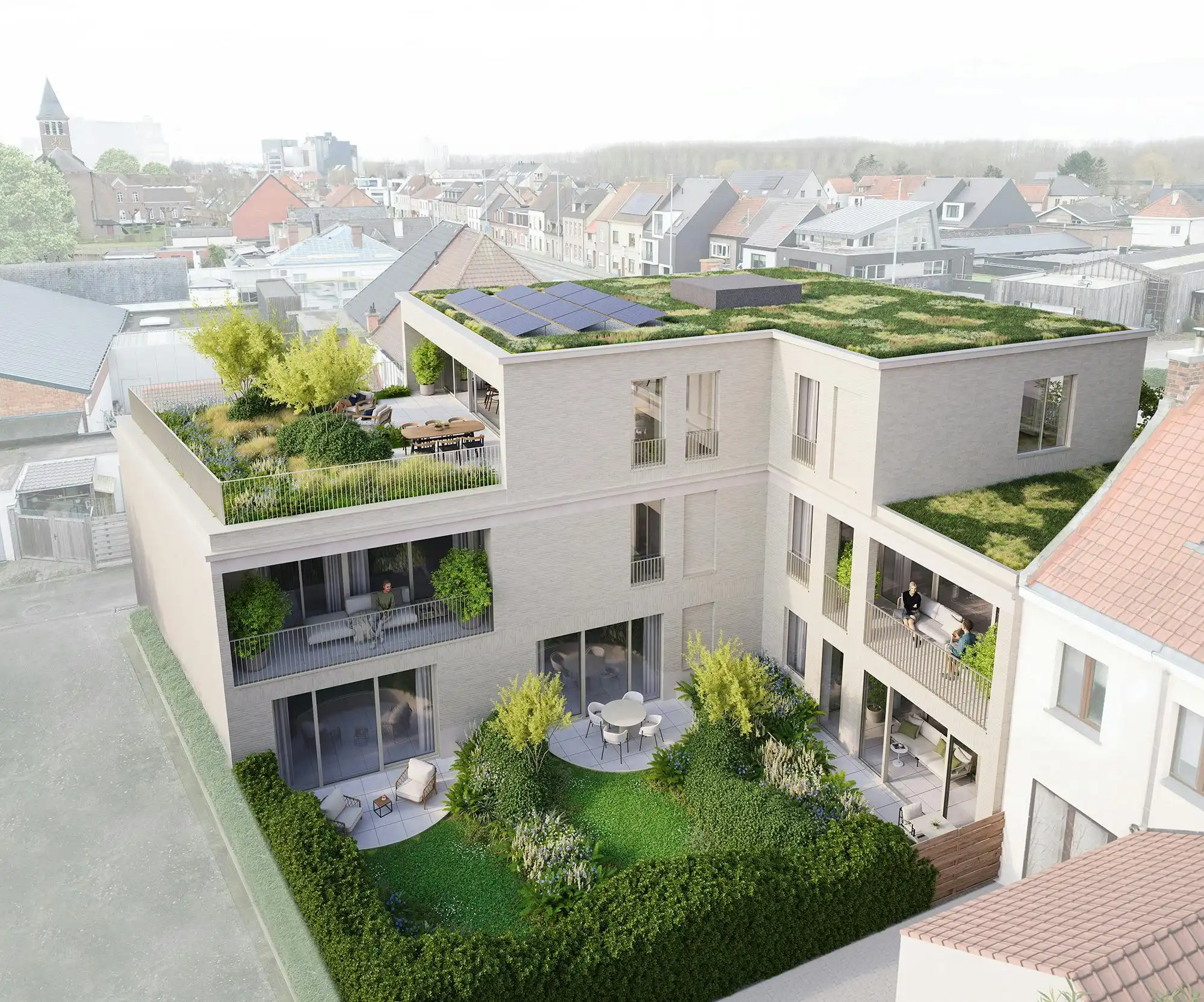 Stijlvol BEN-appartement met terras in Villa d’Astene, Astene foto 2