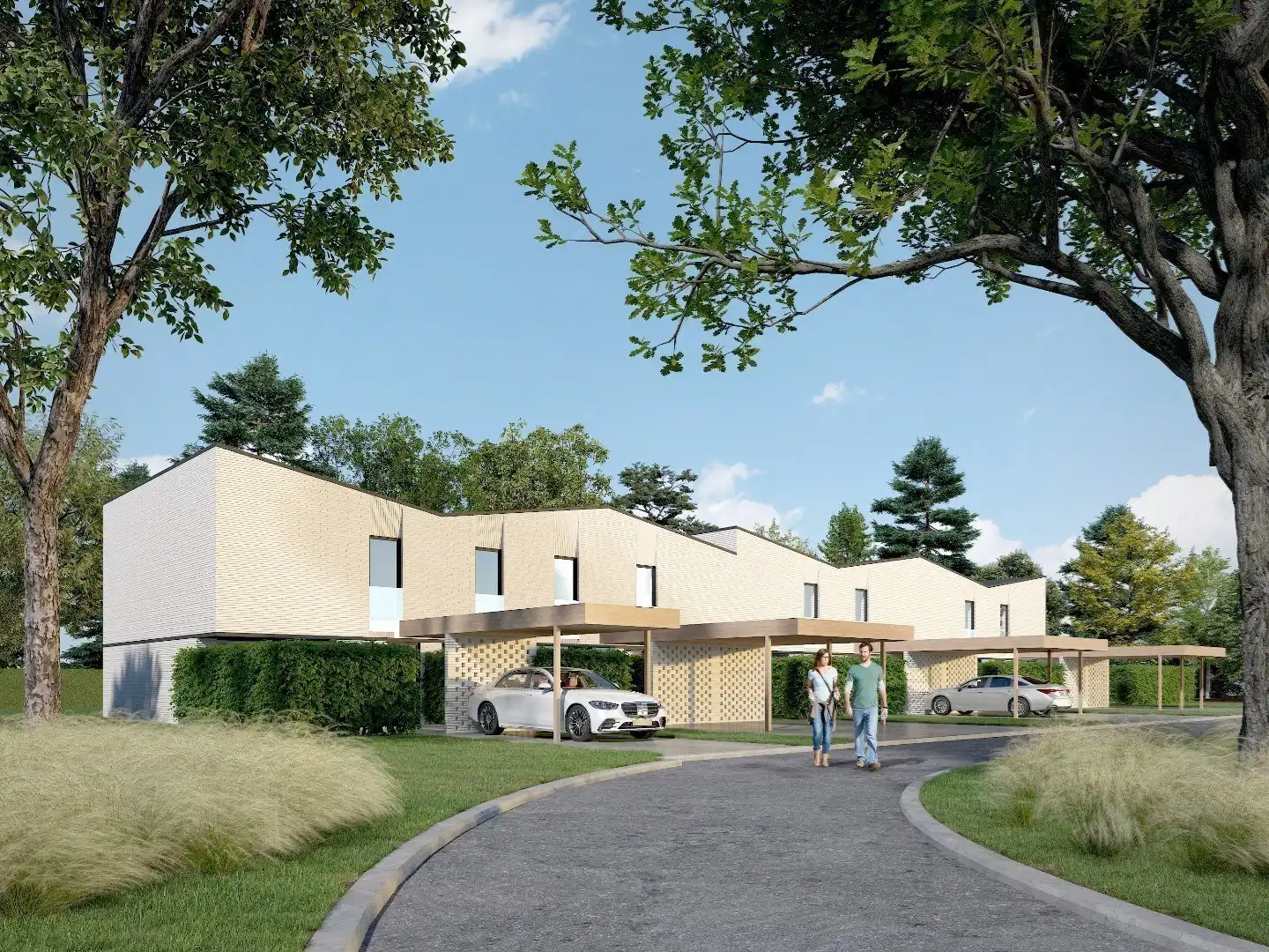 Nieuwbouwwoning met 3 slk op kleinschalig woonerf in groene omgeving nabij Brugge foto 7